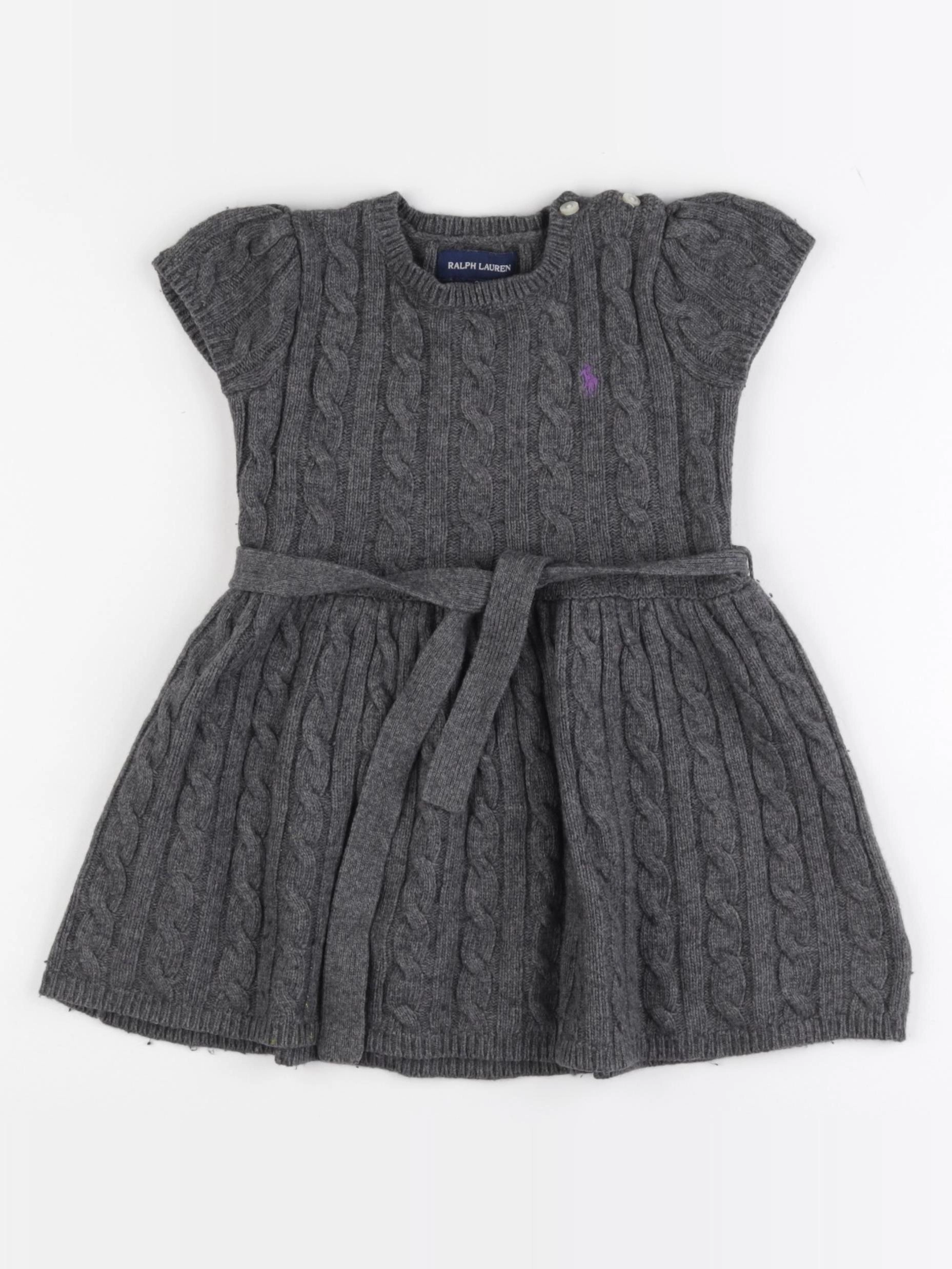 Ralph Lauren - robe gris - 3 ans