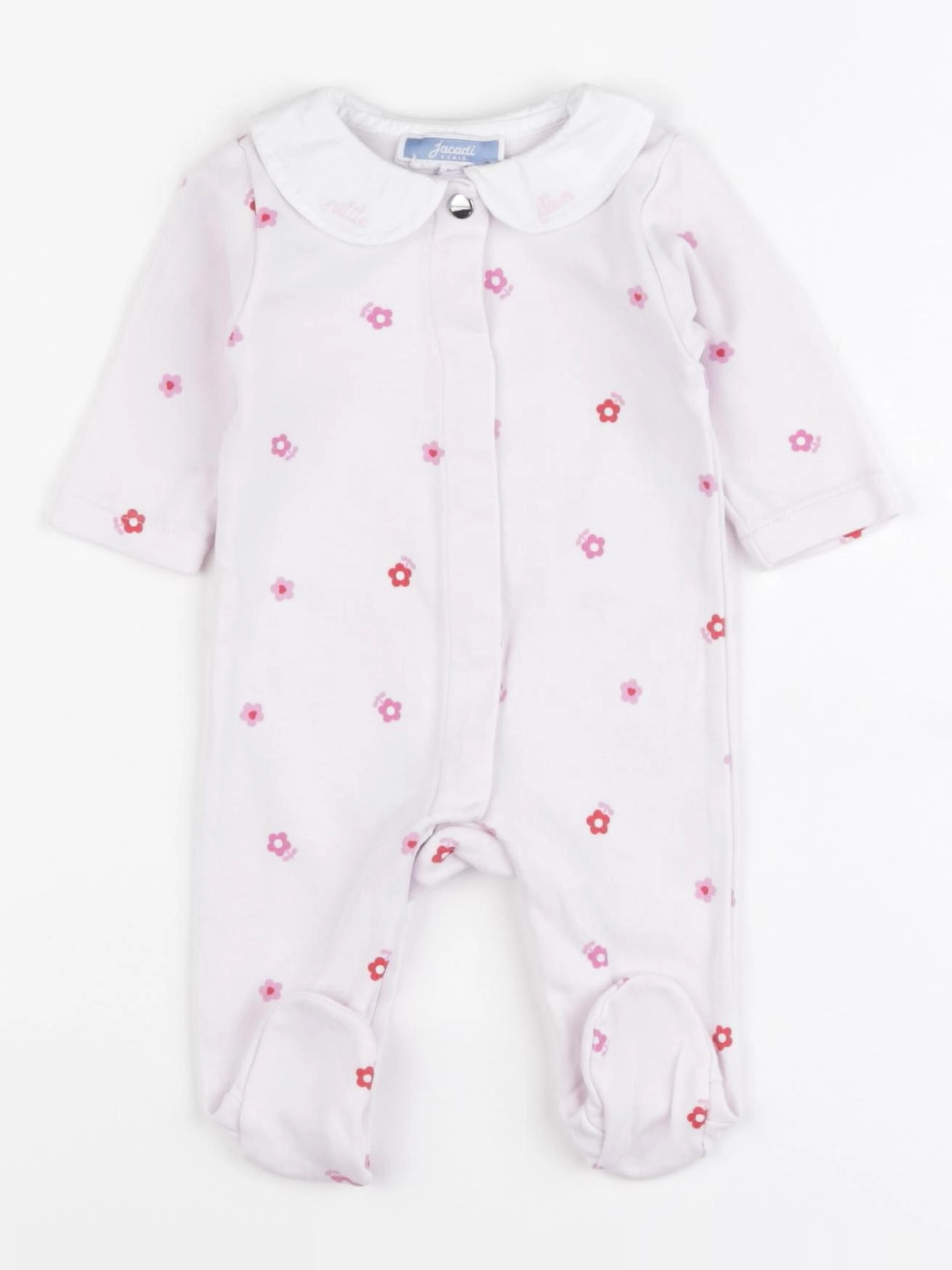 Jacadi - pyjama coton rose - 1 mois