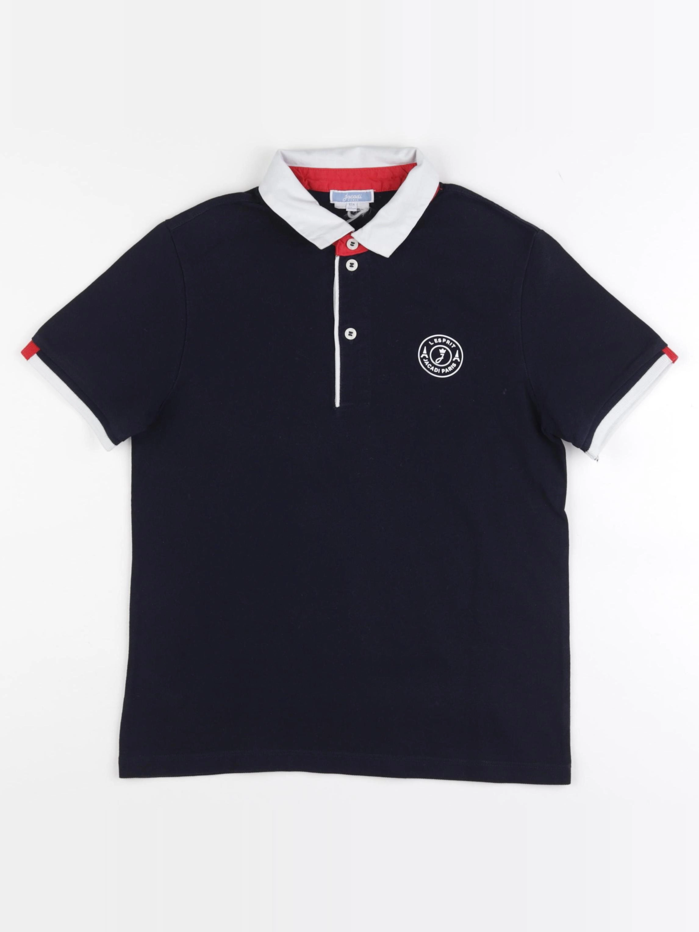 Jacadi - polo bleu - 10 ans