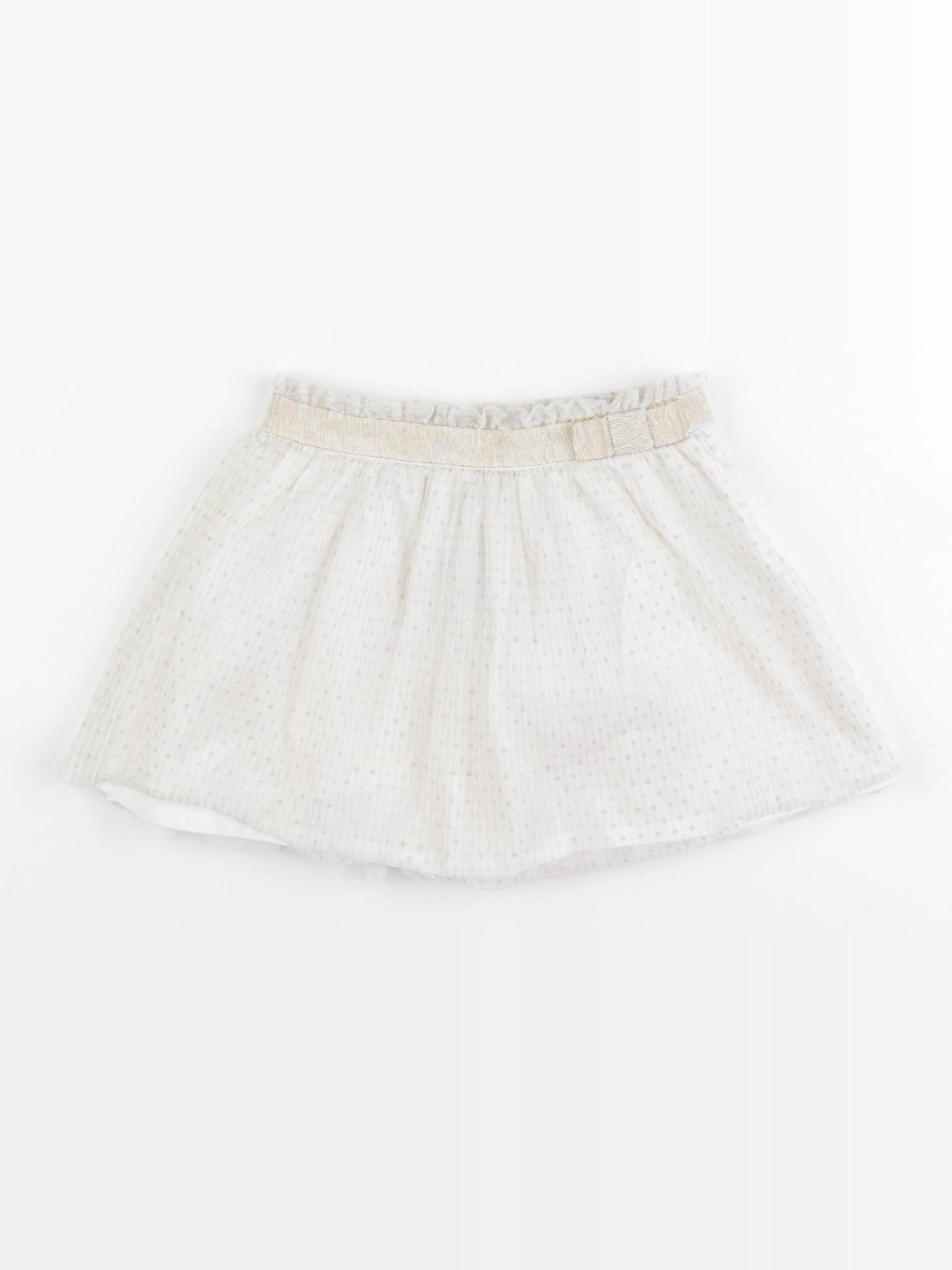 Jacadi - jupe blanc, or - 2 ans