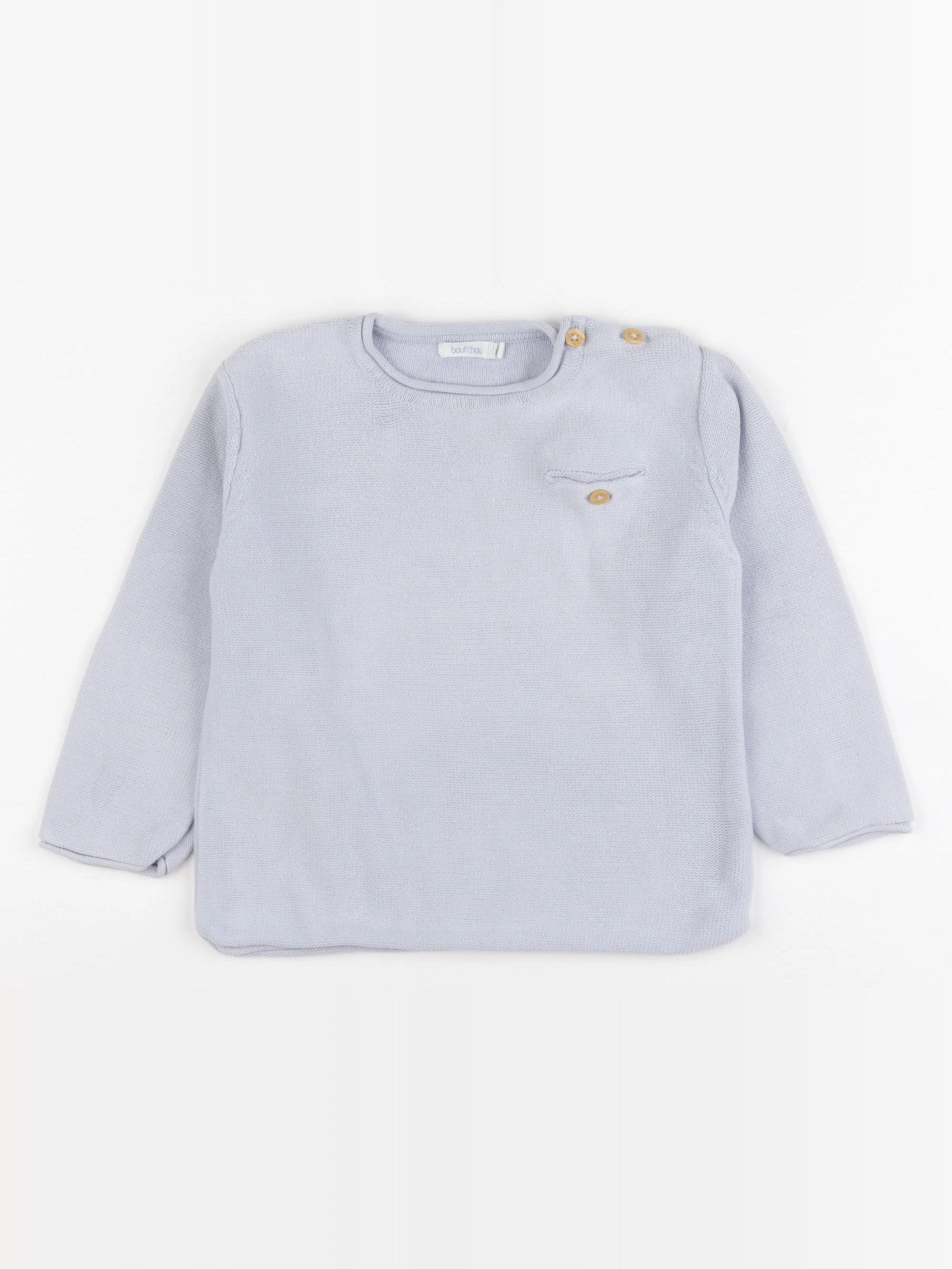 Boutchou - pull bleu - 24 mois