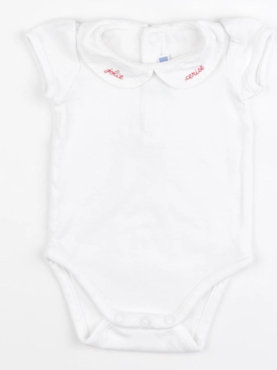 Jacadi - body à col blanc - 1 mois