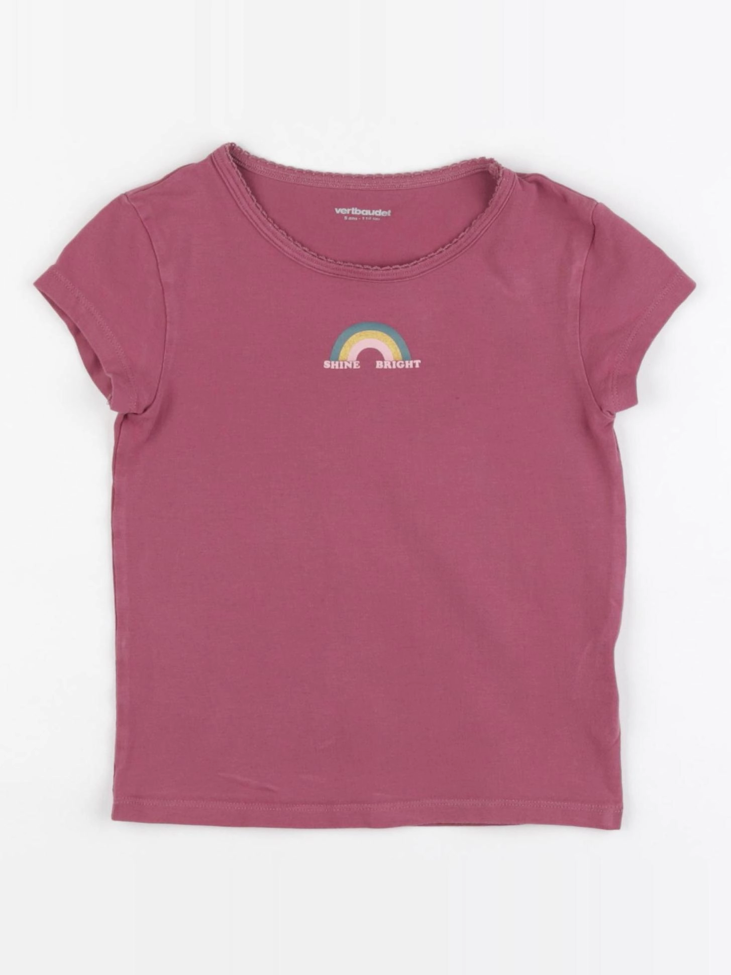 Vertbaudet - maillot de corps rose - 5 ans