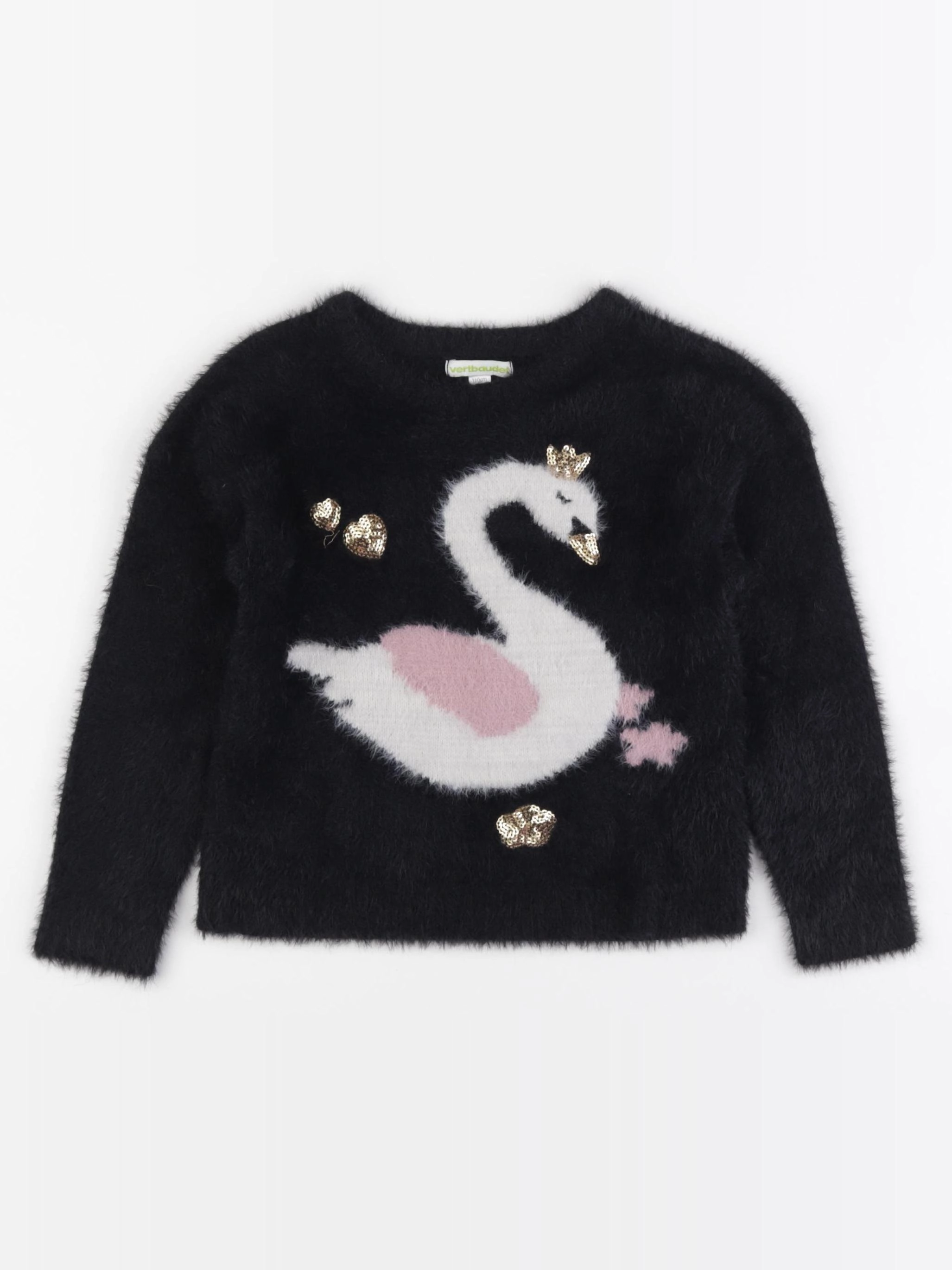 Vertbaudet - pull noir - 5 ans