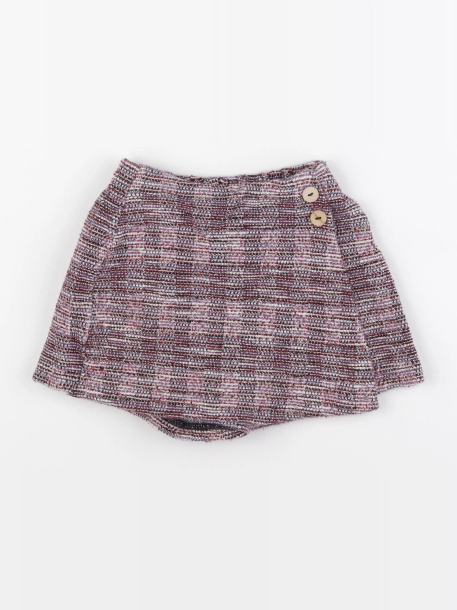 Zara - jupe short bleu, rouge - 4/5 ans