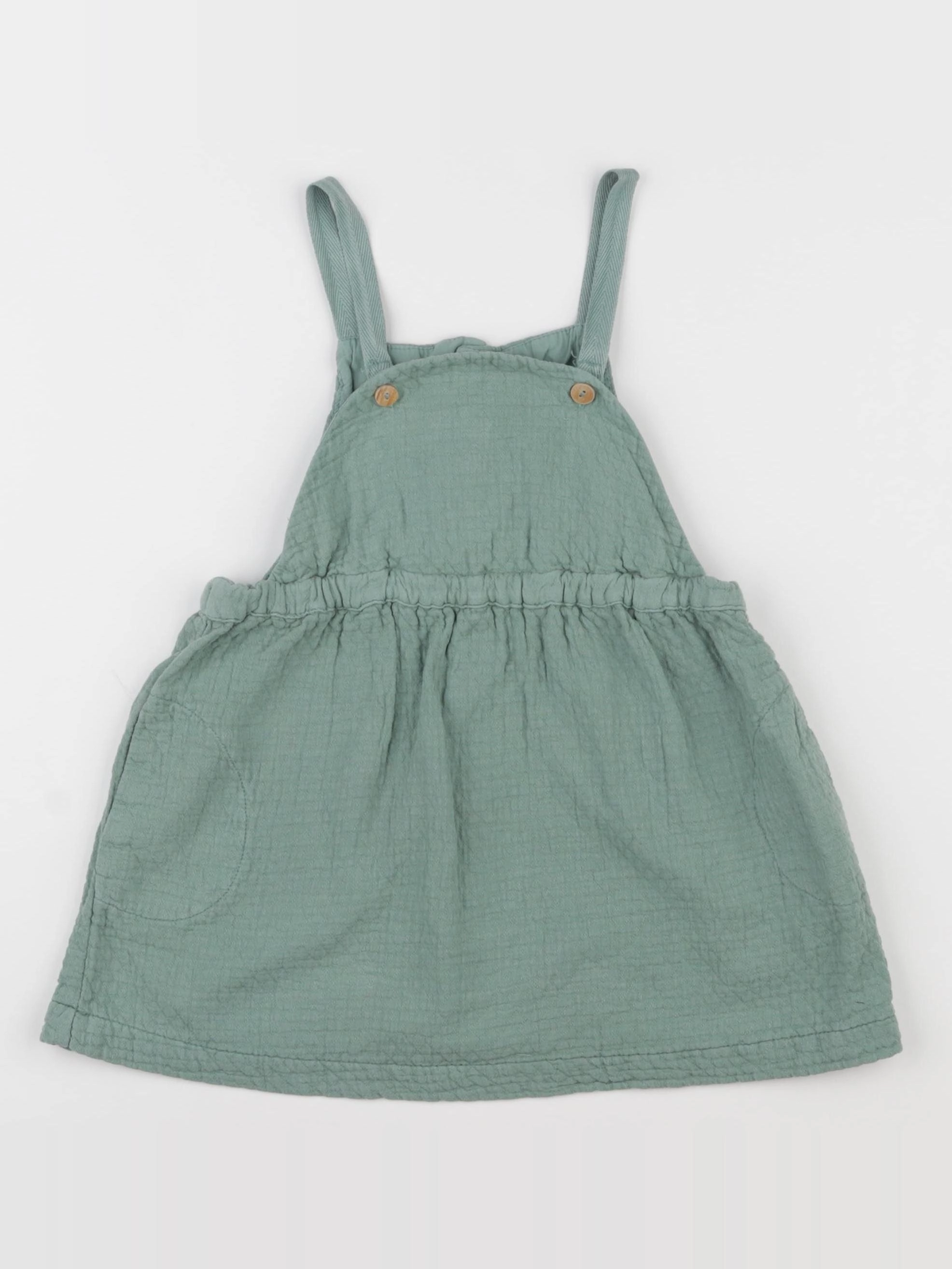 Zara - robe vert - 2/3 ans