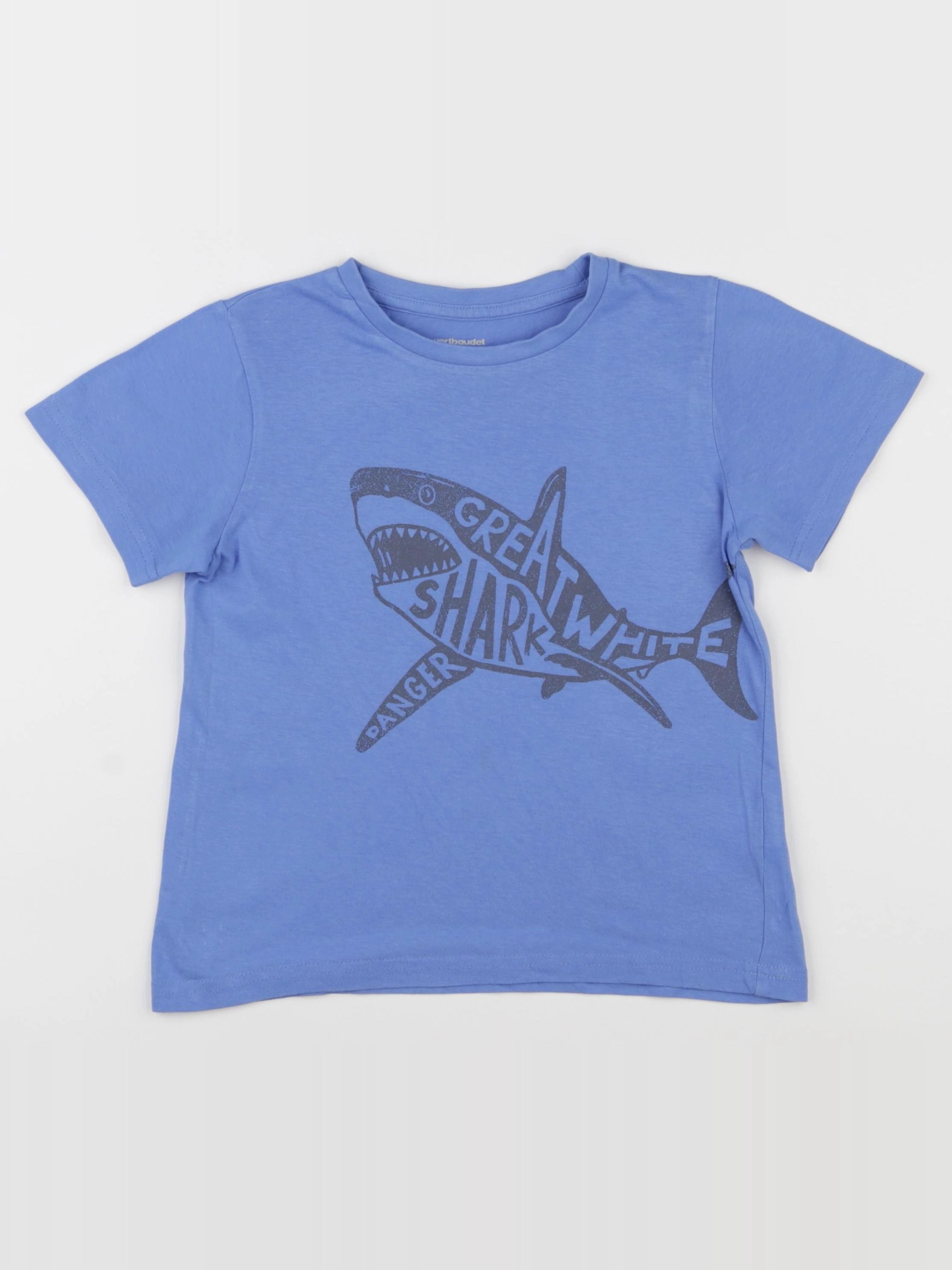 Vertbaudet - tee-shirt bleu - 6 ans
