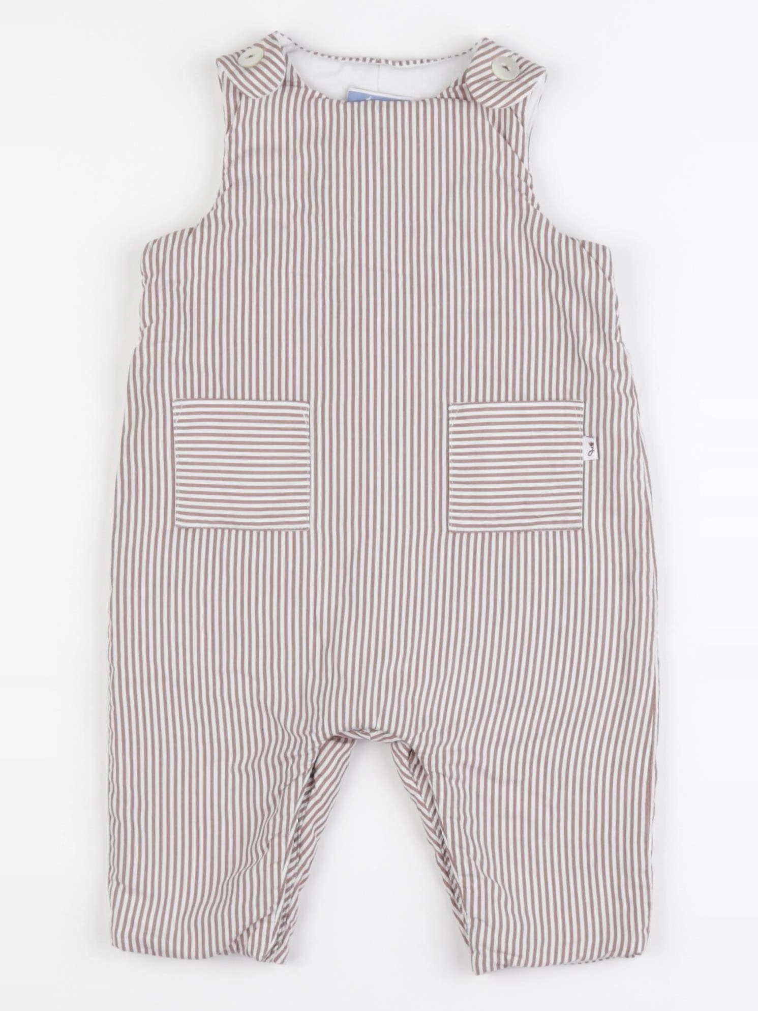 Jacadi - combinaison blanc, marron - 6 mois