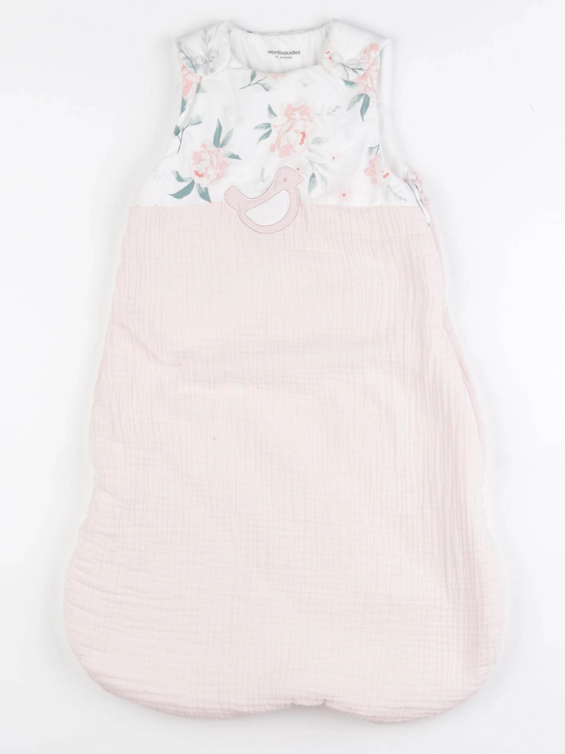 Vertbaudet - gigoteuse rose - 0/6 mois