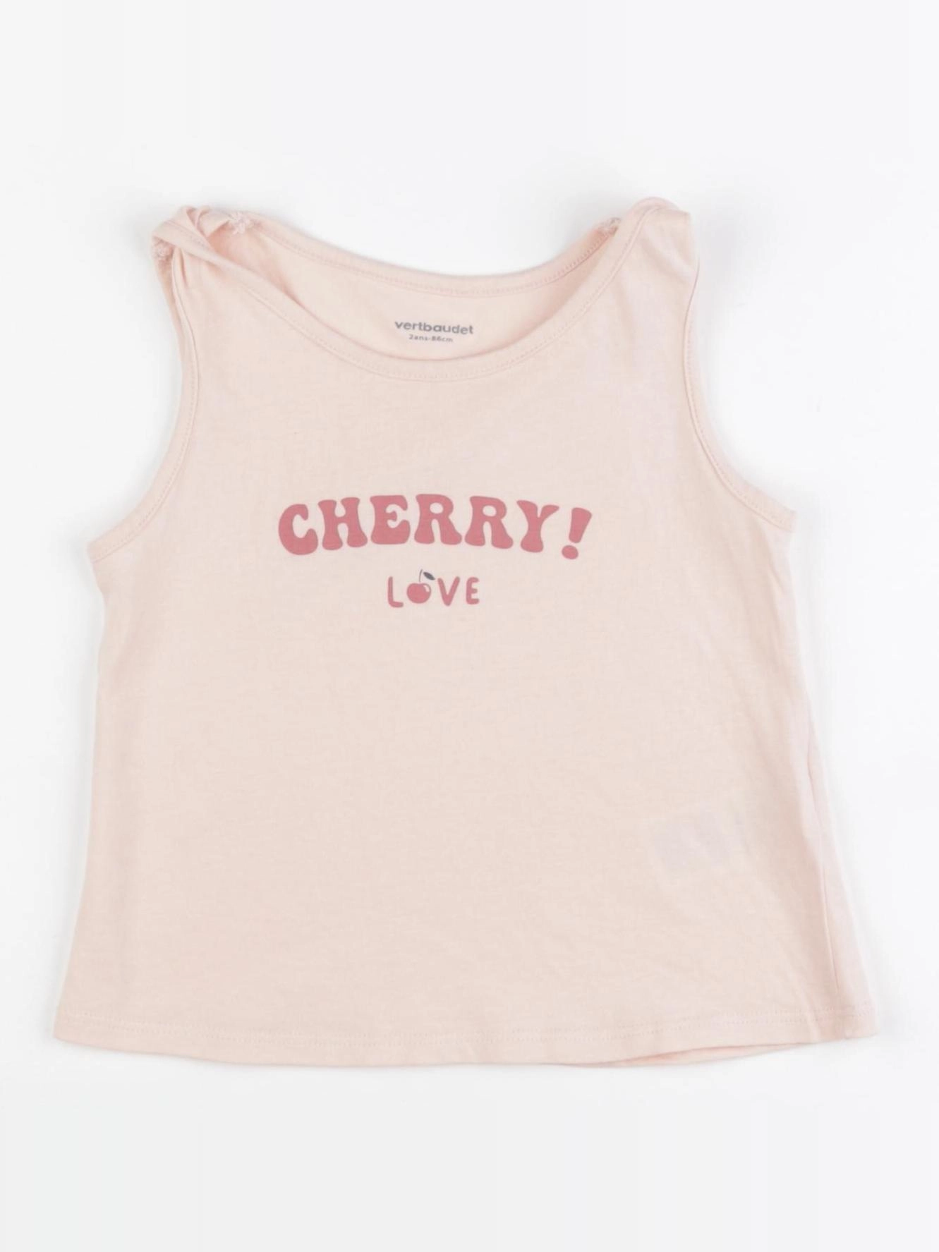 Vertbaudet - débardeur rose - 2 ans