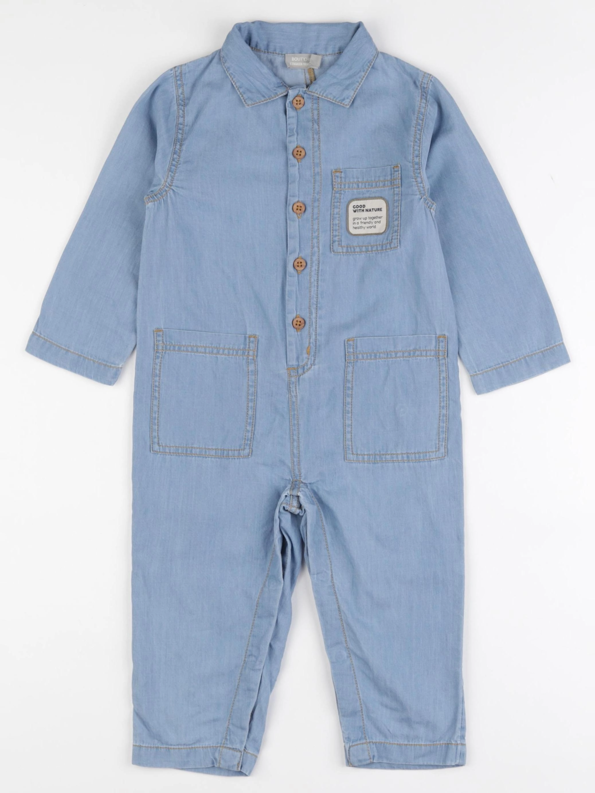 Boutchou - salopette bleu - 18 mois
