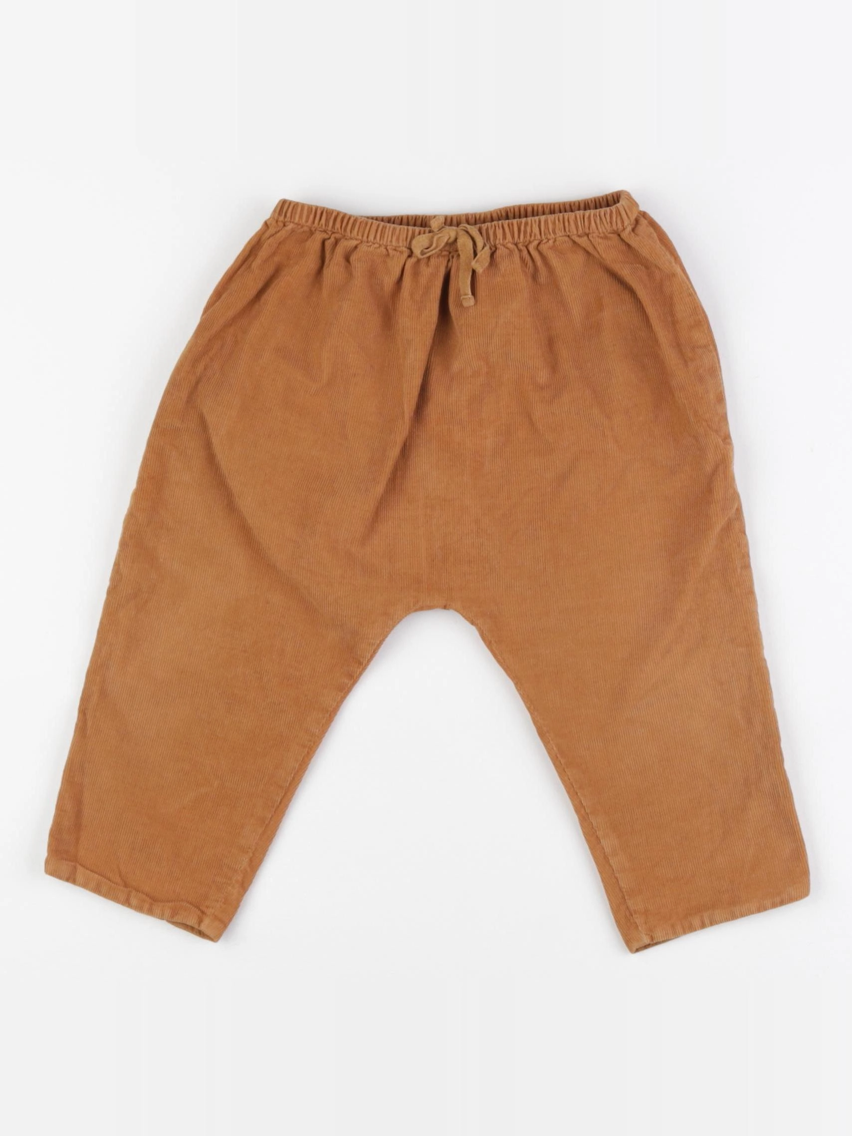 Cyrillus - sarouel doublé marron - 18 mois