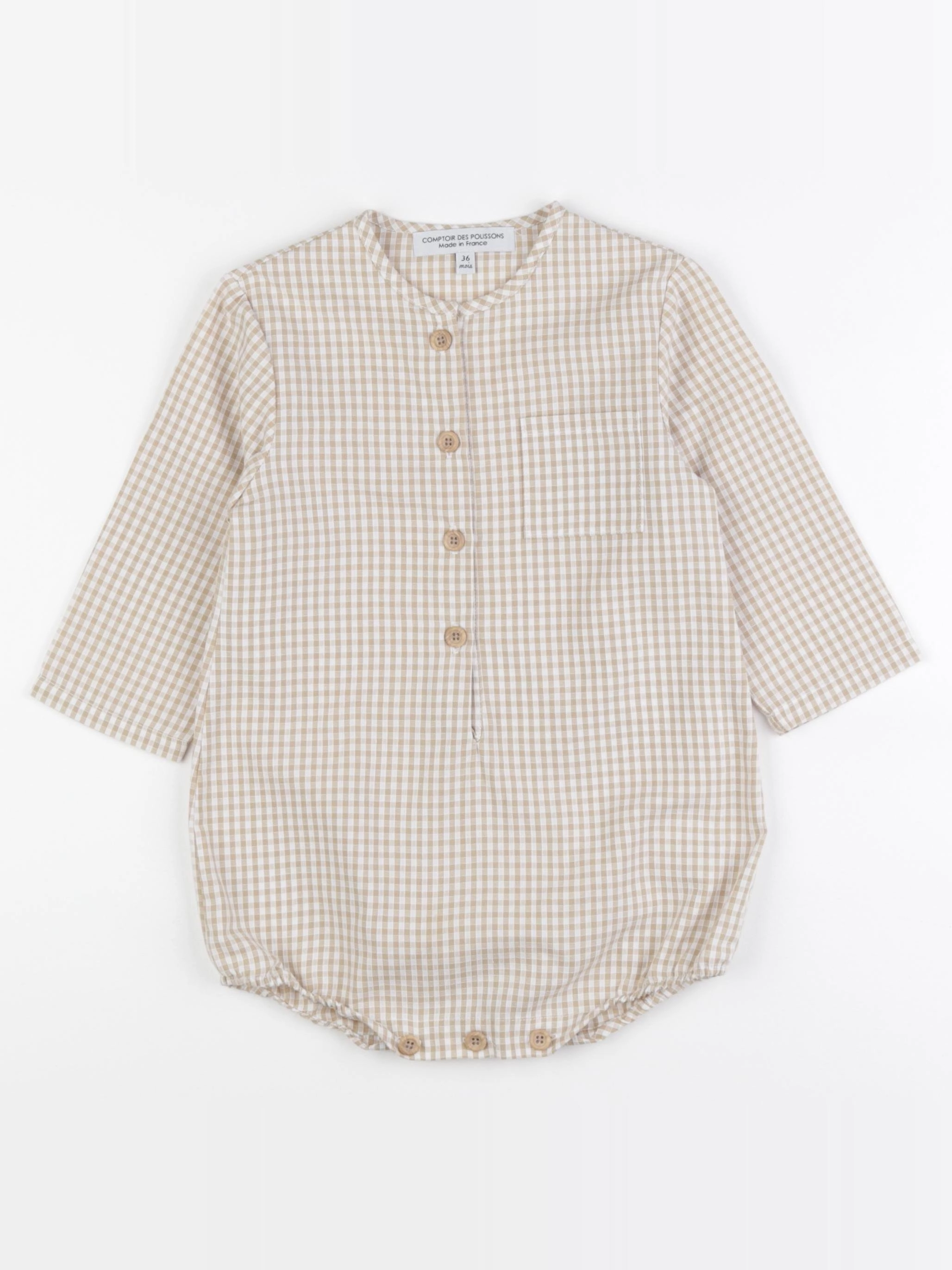 Comptoir des Polissons - combinaison beige - 36 mois