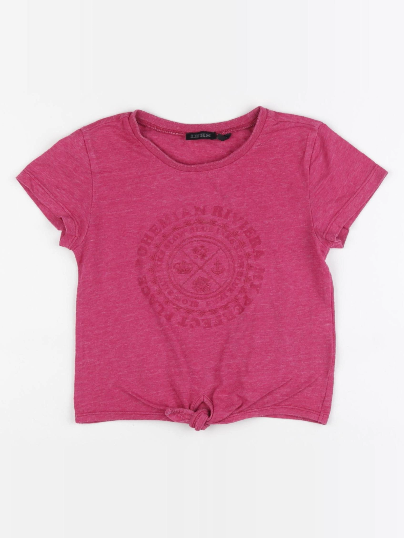 IKKS - tee-shirt rose - 4 ans