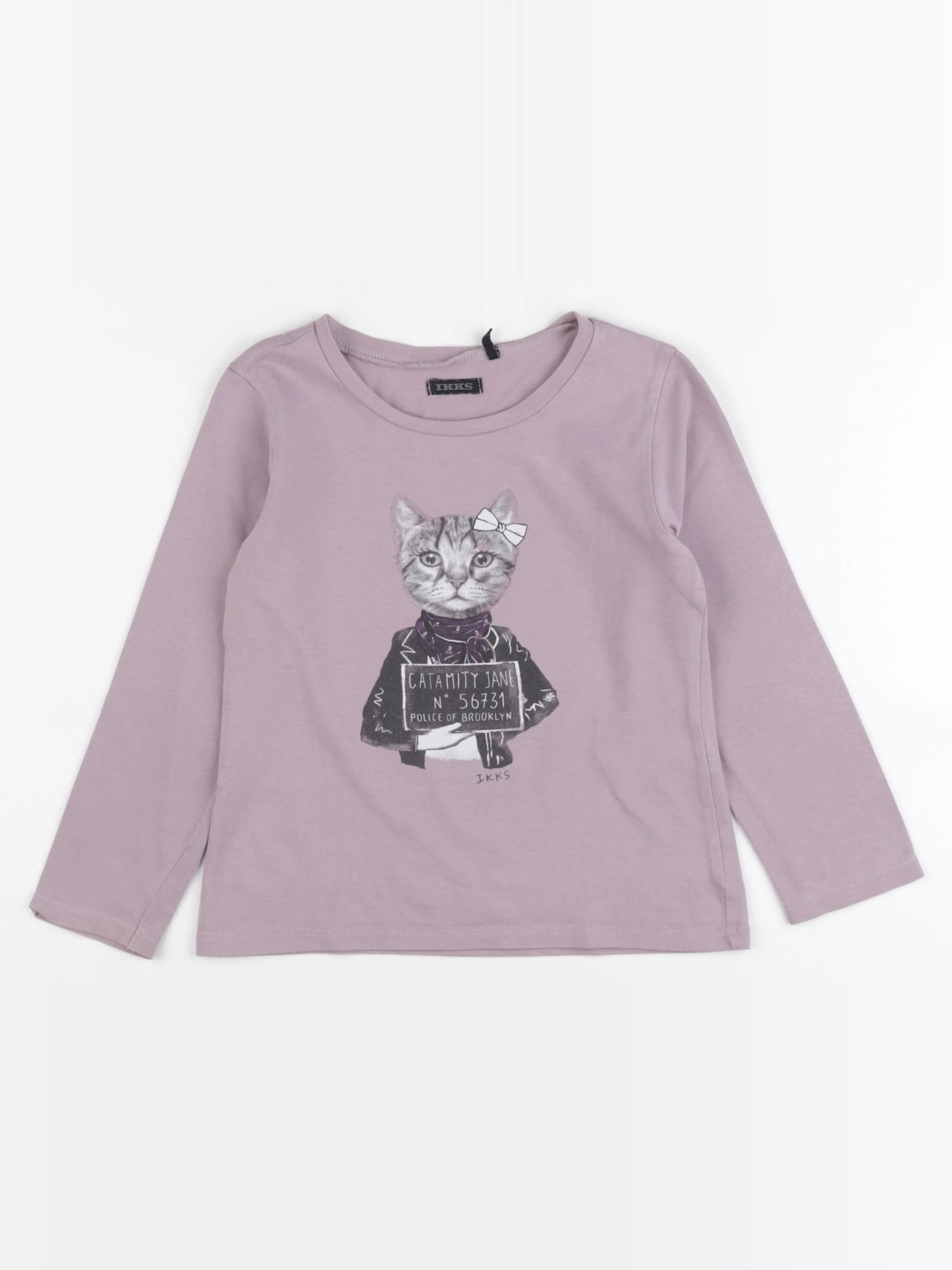 IKKS - tee-shirt violet - 4 ans
