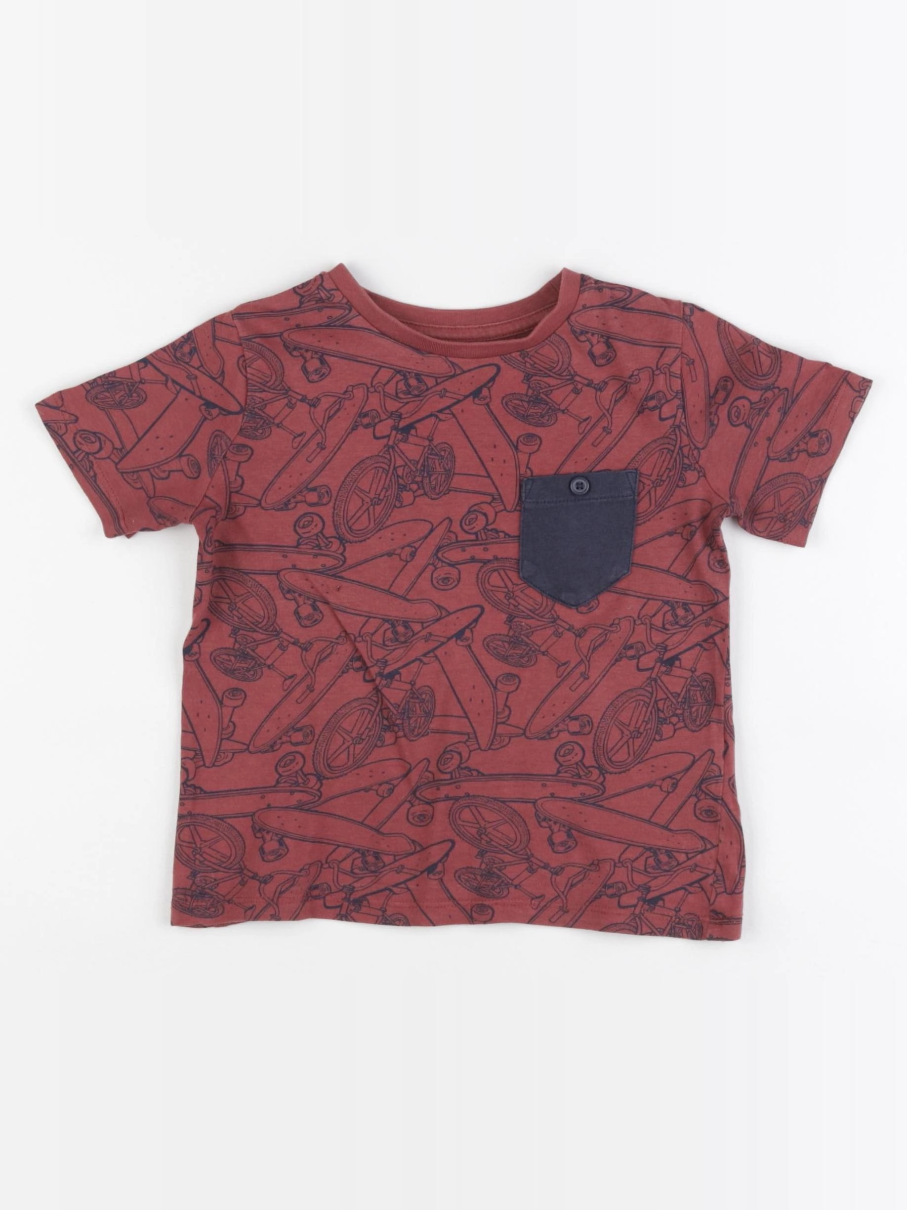 Vertbaudet - tee-shirt rouge - 3 ans