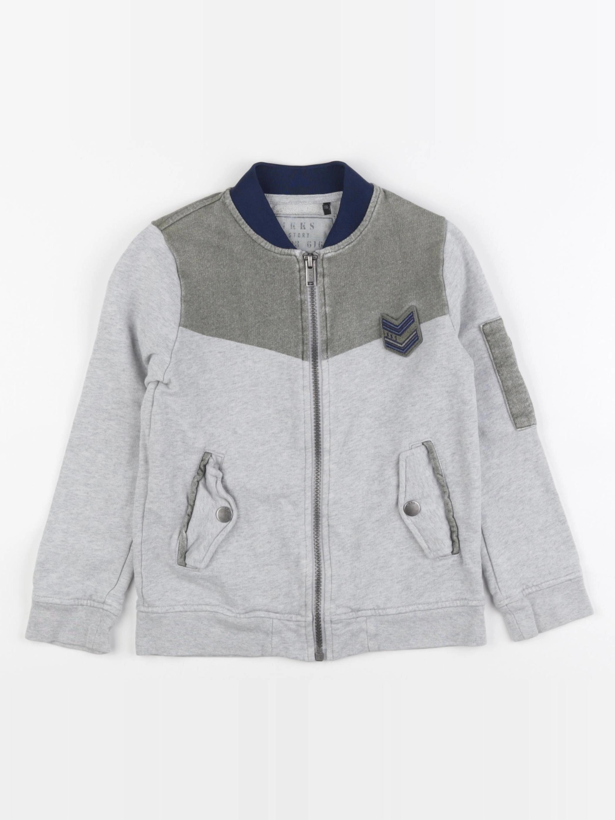 IKKS - sweat gris - 6 ans