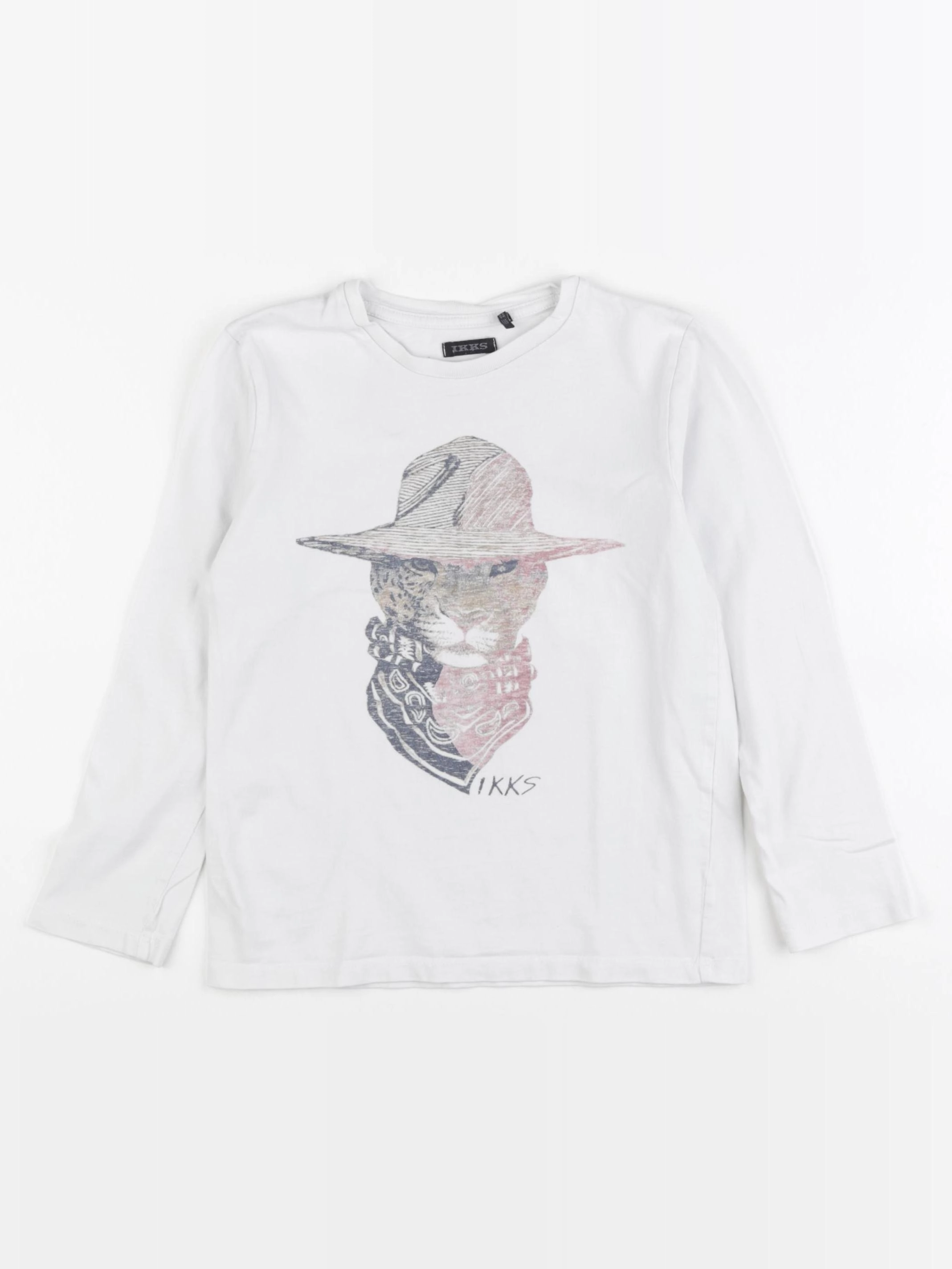 IKKS - tee-shirt blanc - 6 ans