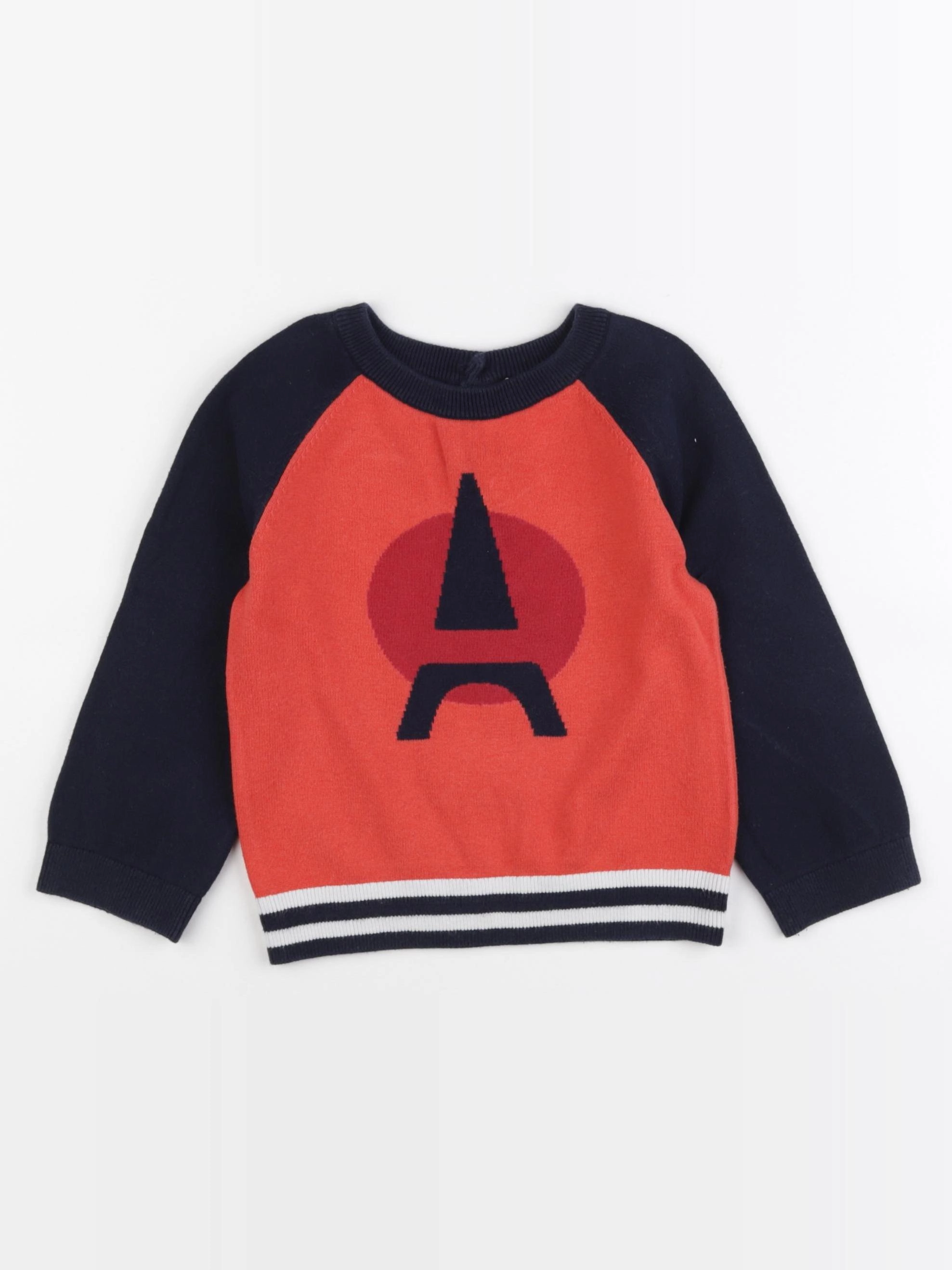 Jacadi - pull bleu - 36 mois