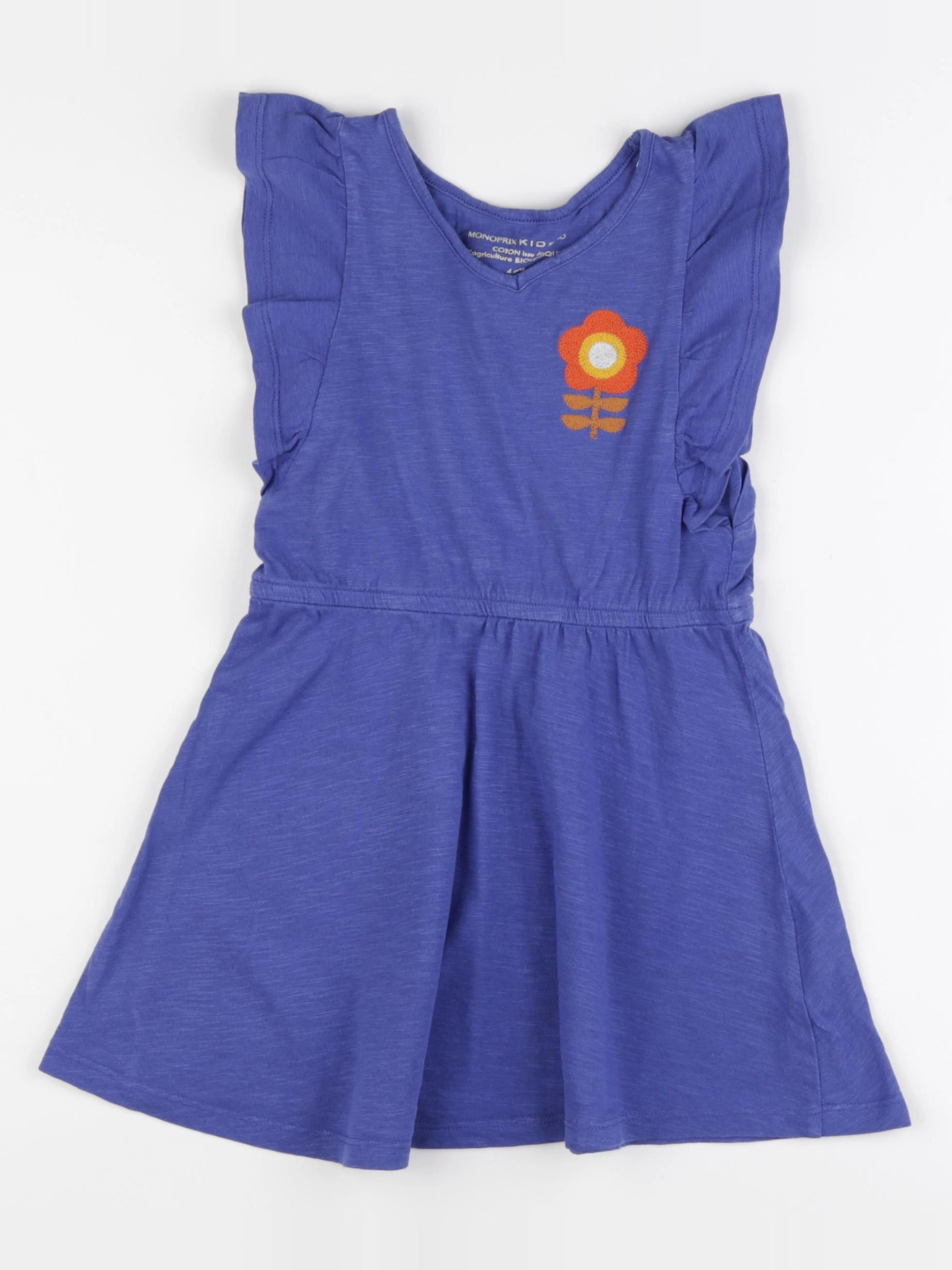 Monoprix - robe bleu - 4 ans