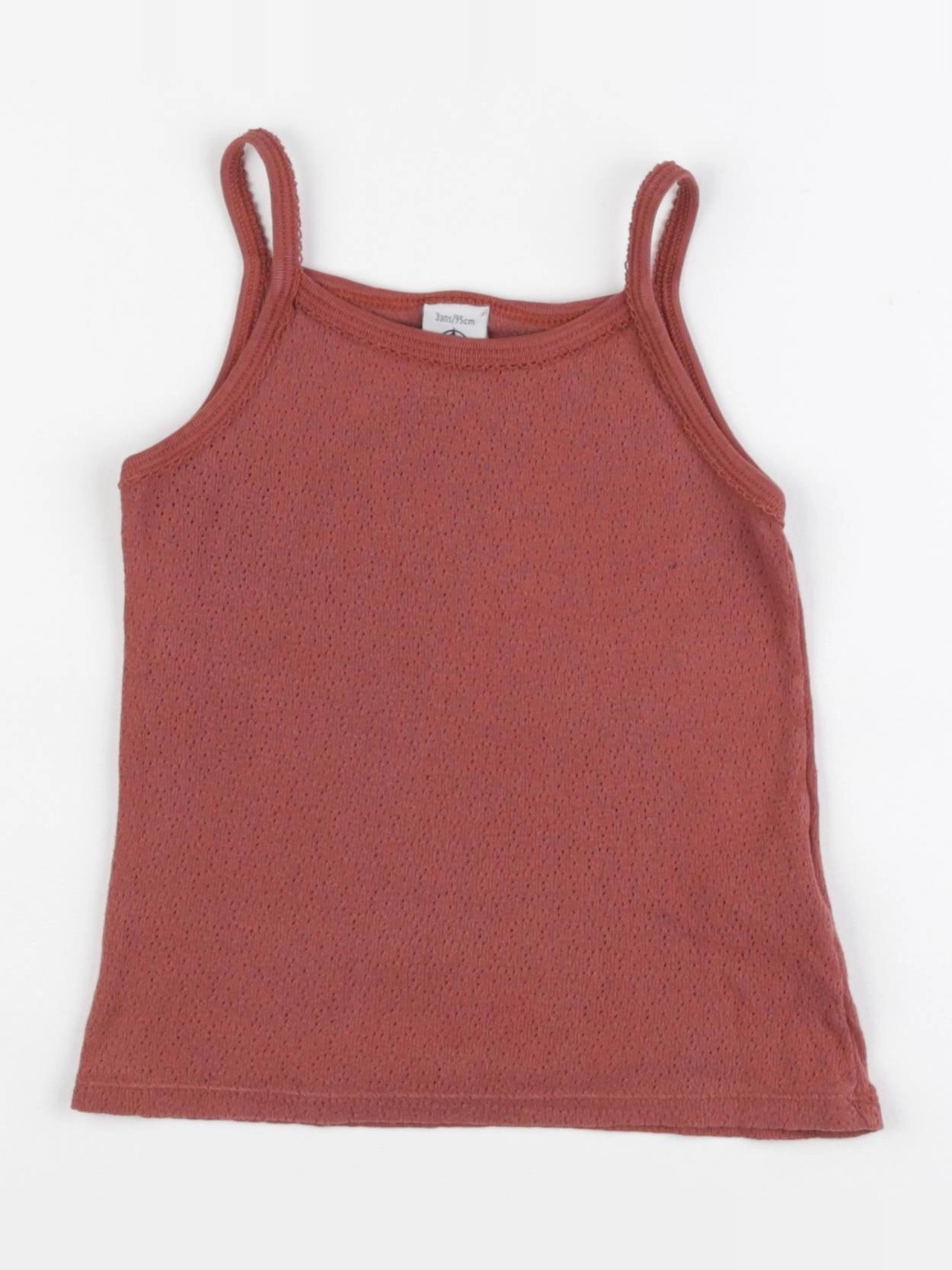 Petit Bateau - maillot de corps rouge - 3 ans