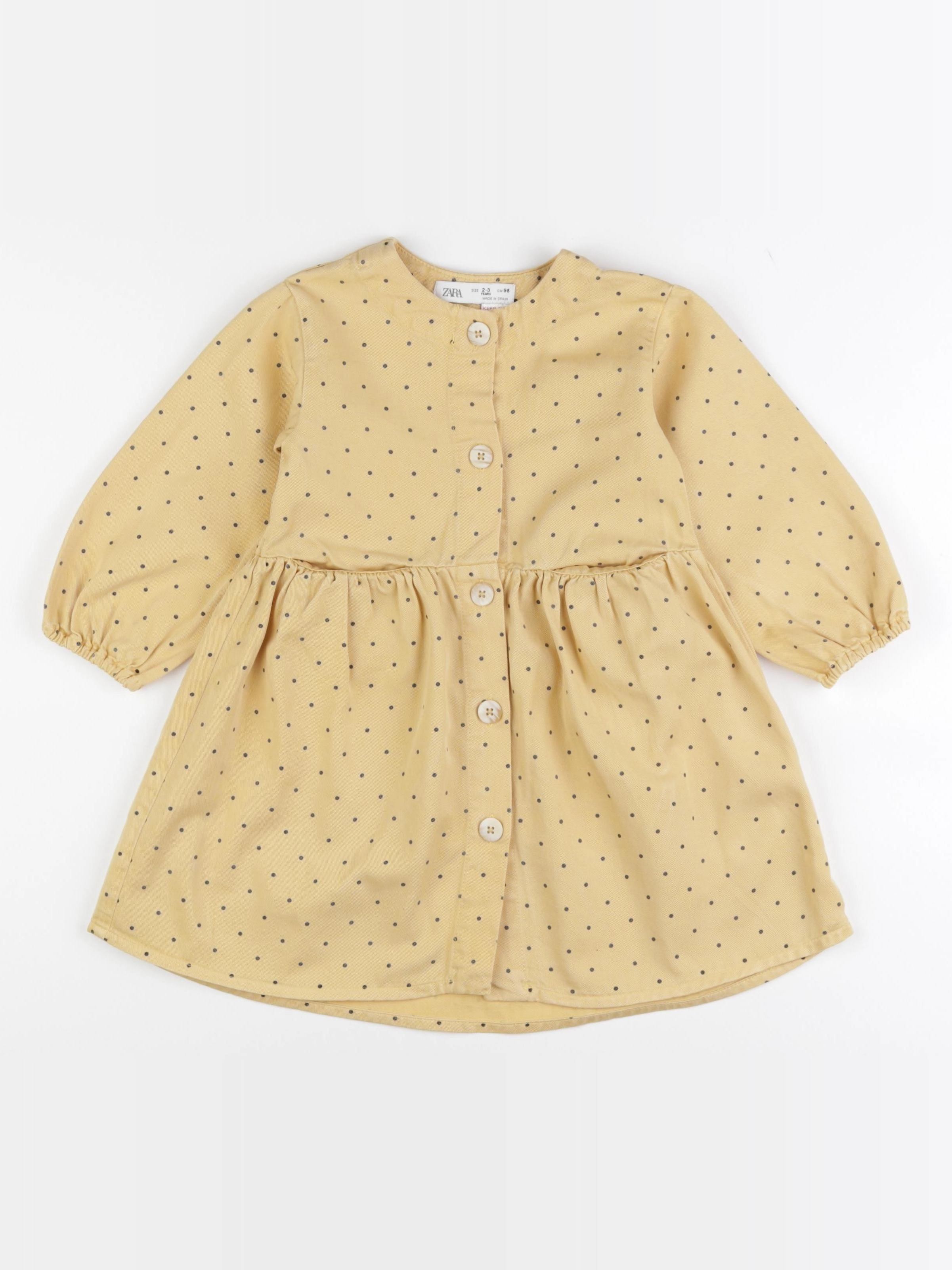 Zara - robe jaune - 2/3 ans