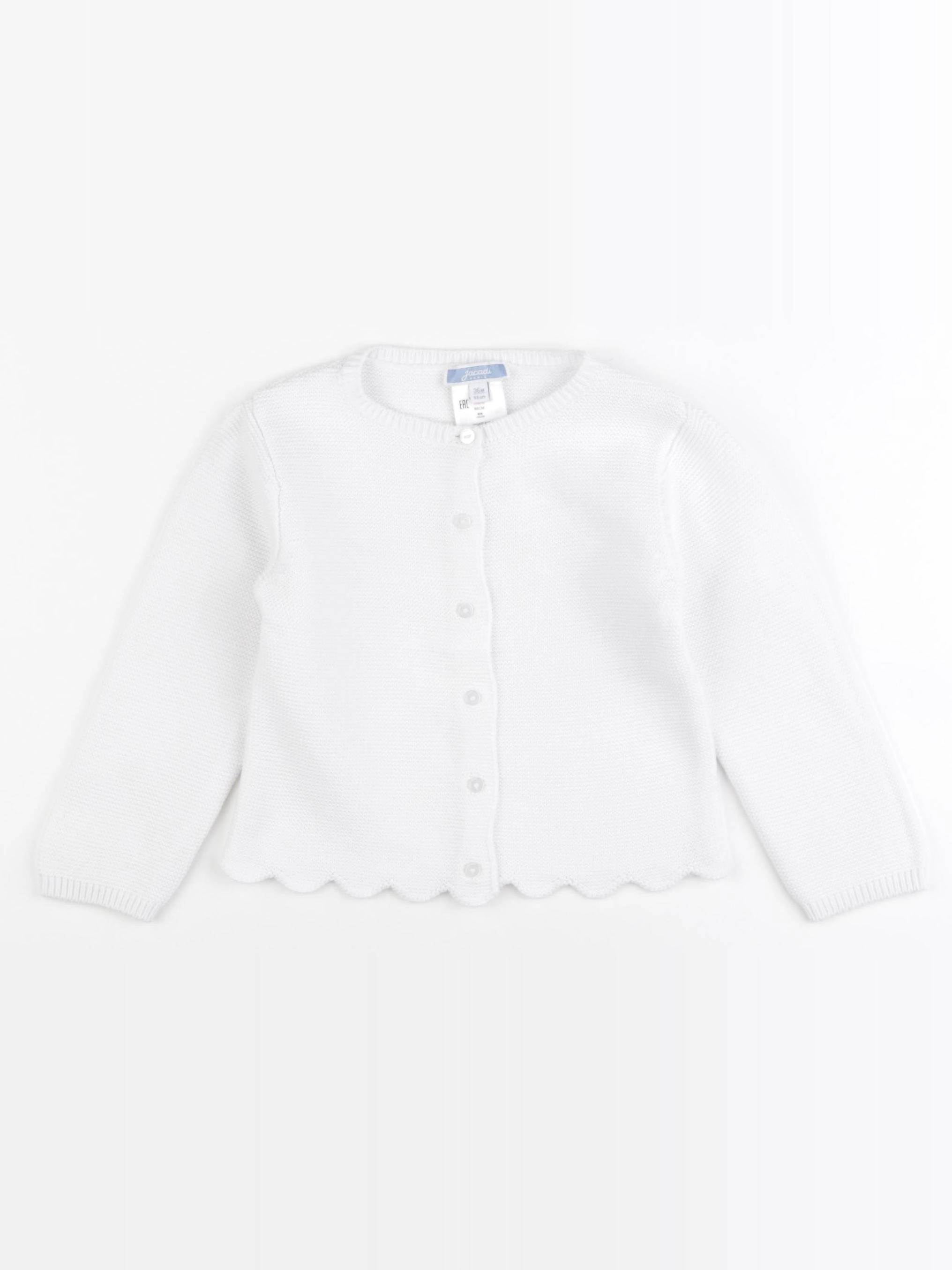 Jacadi - gilet blanc - 36 mois