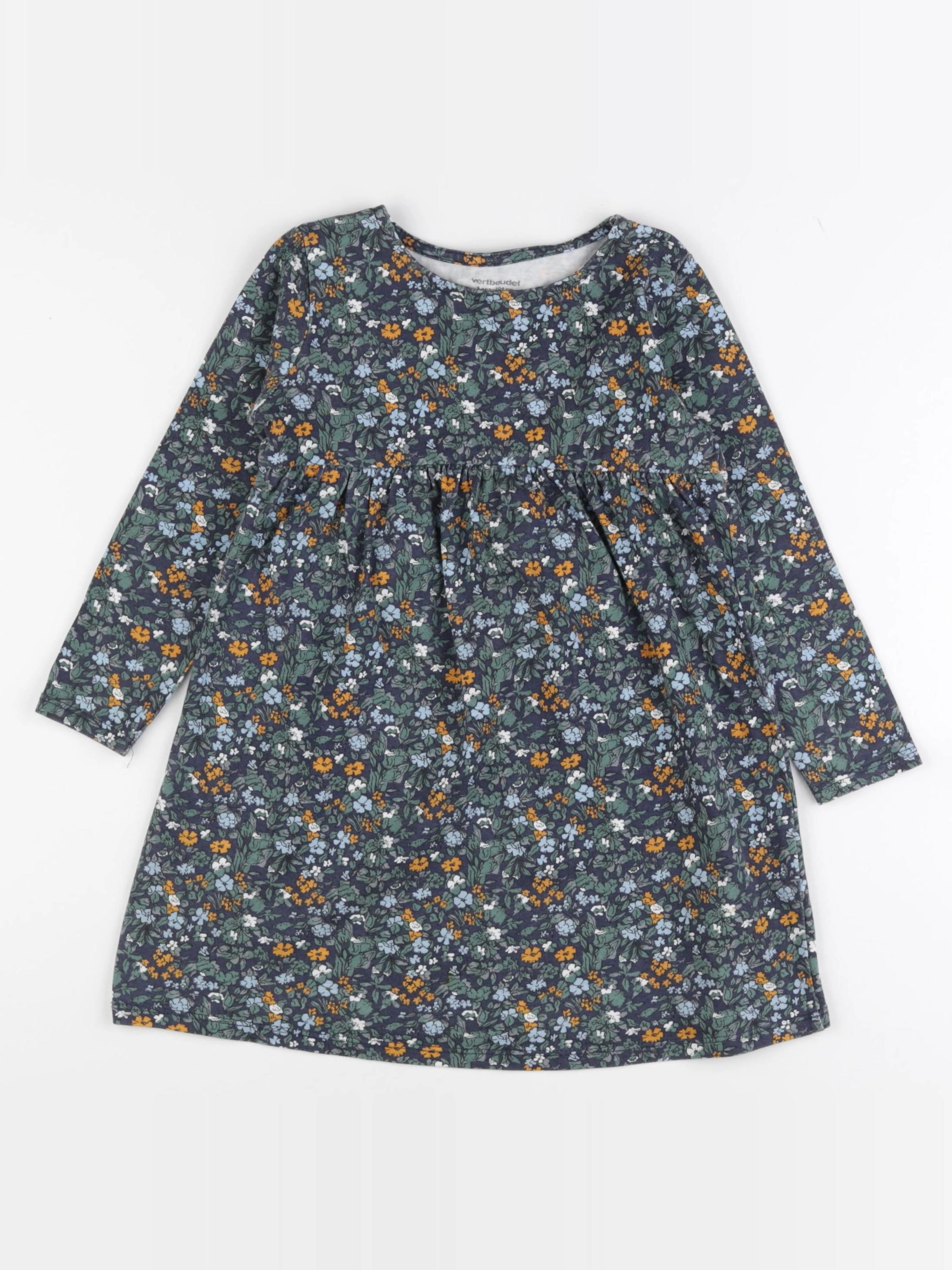 Vertbaudet - robe vert - 4 ans