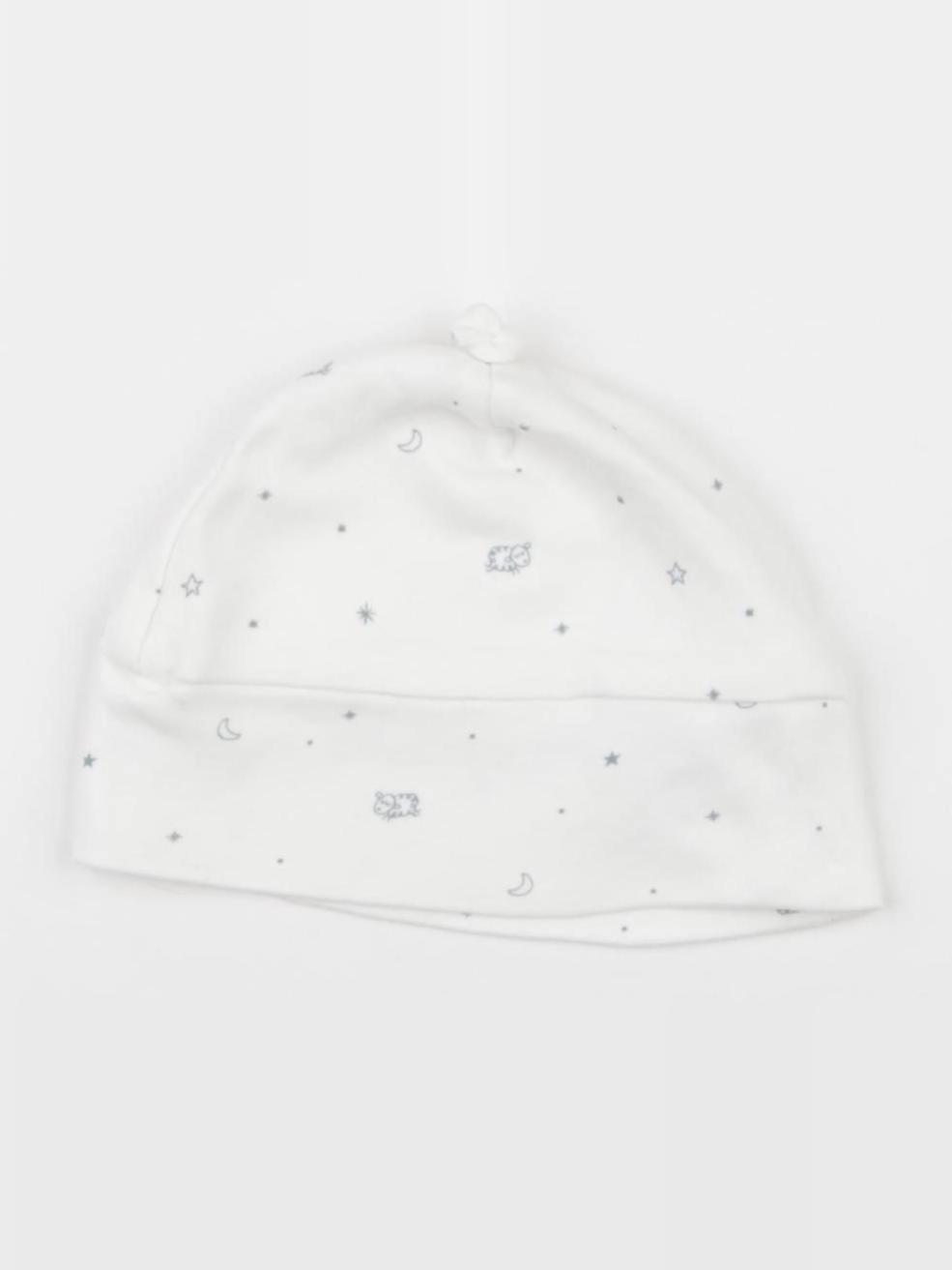 Vertbaudet - bonnet bleu, blanc - 3 mois
