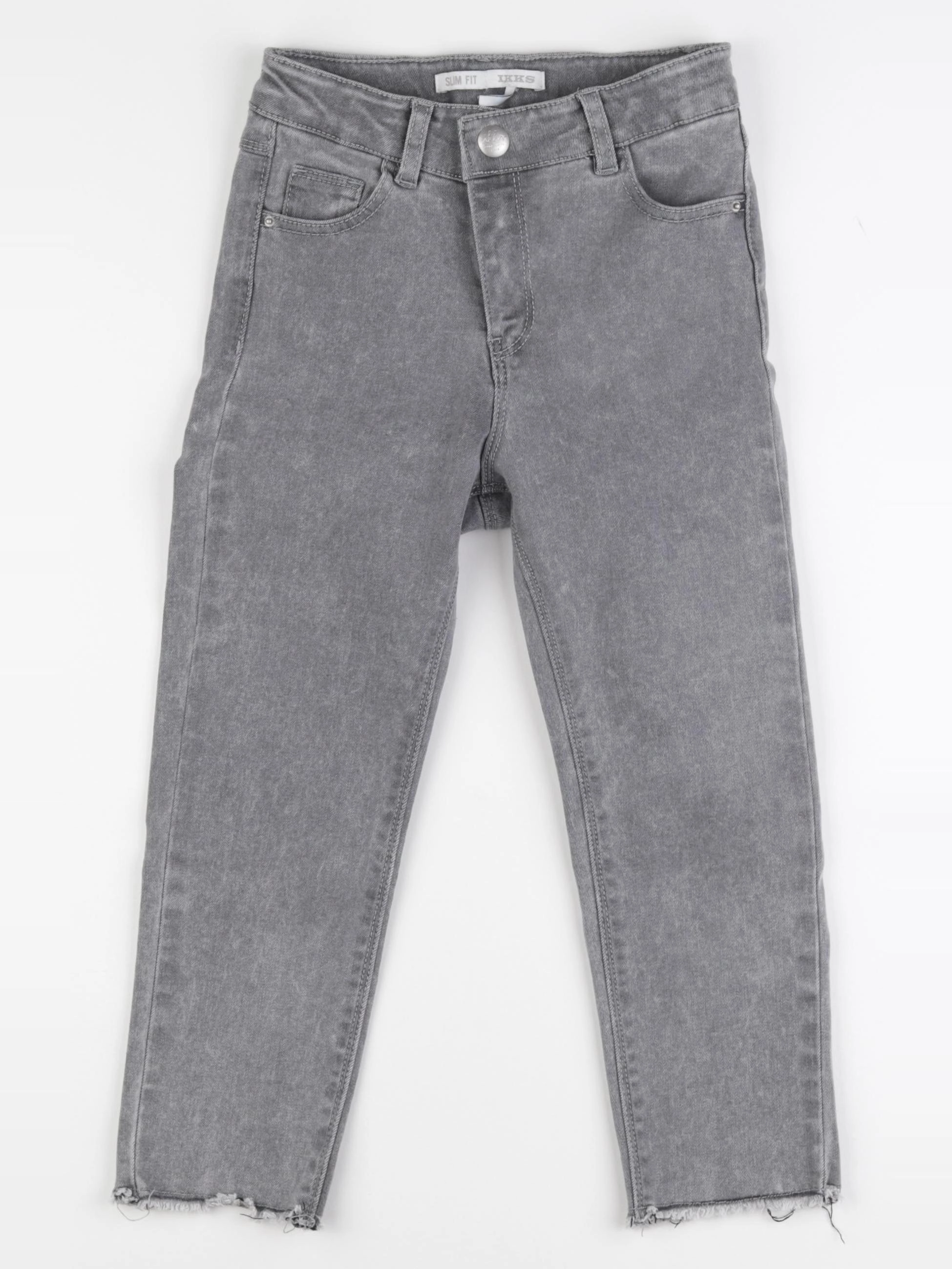 IKKS - jean gris - 7 ans