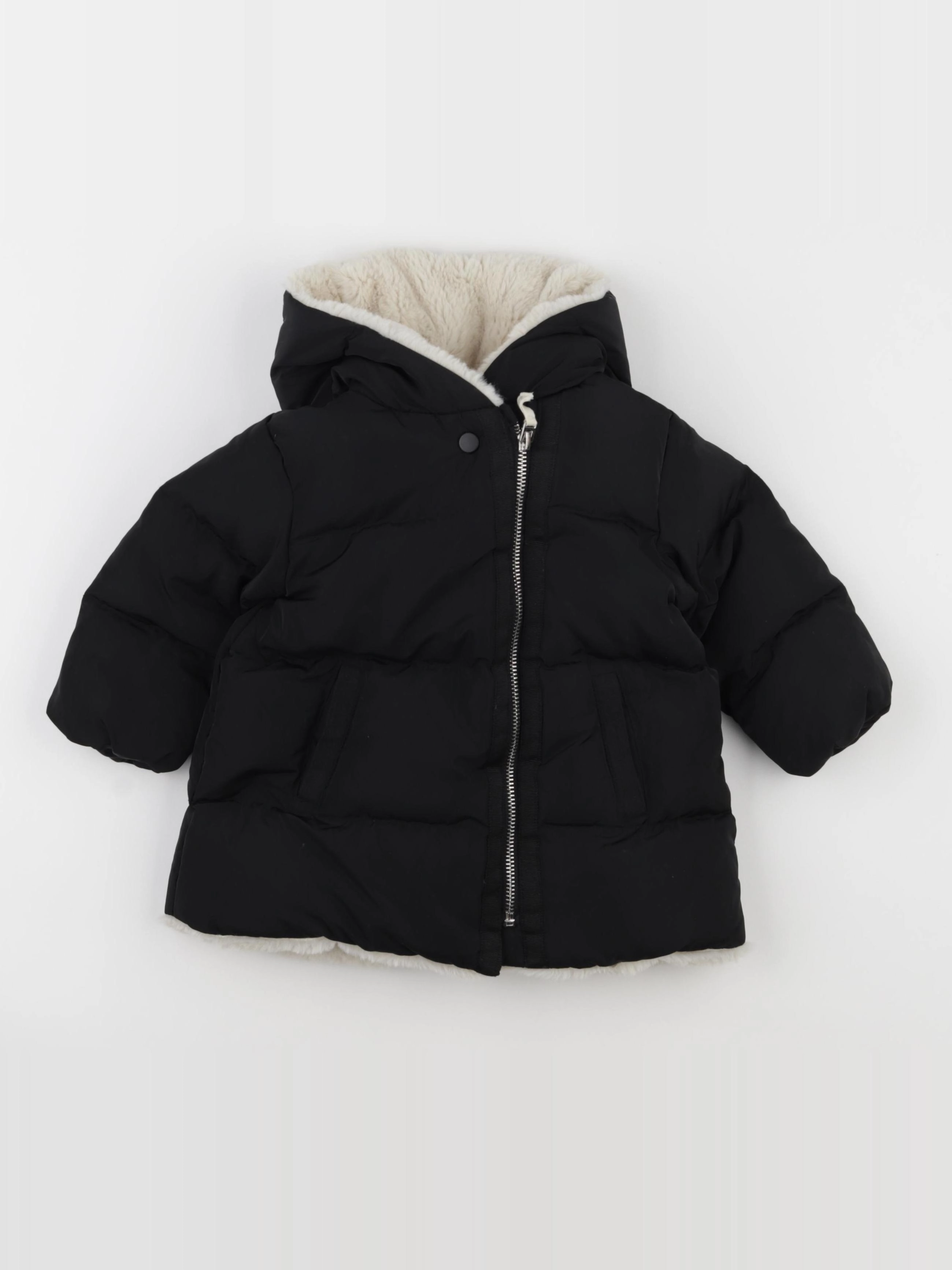 Zara - doudoune noir - 9/12 mois