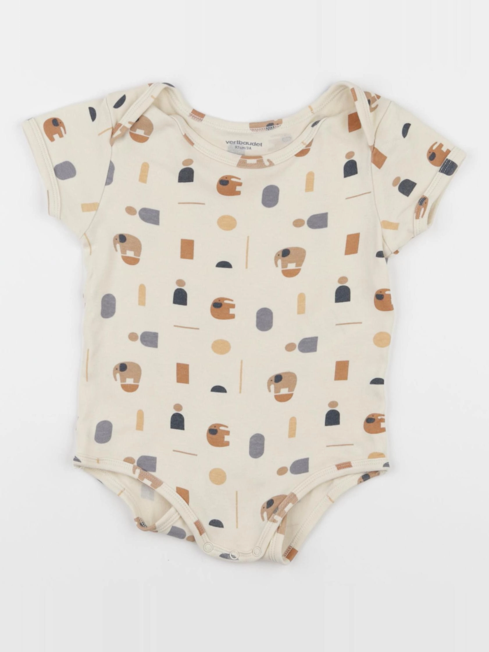 Vertbaudet - body marron - 3 ans