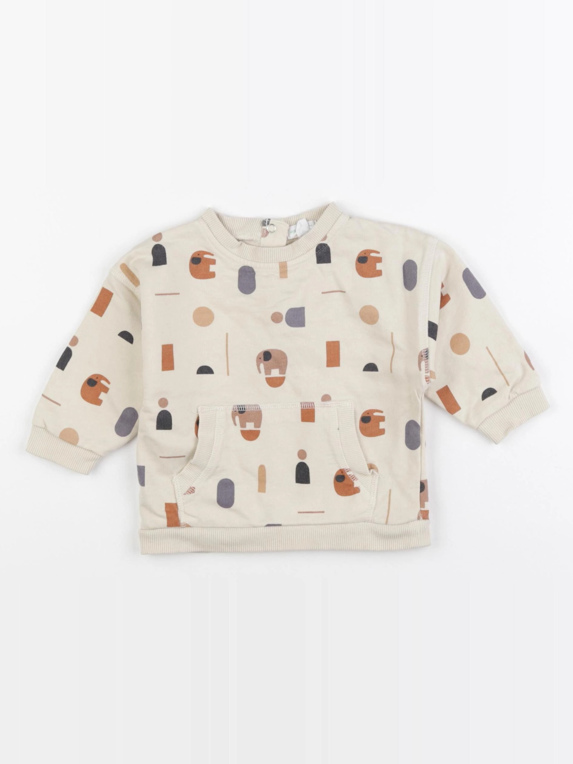 Vertbaudet - sweat multicolore - 12 mois