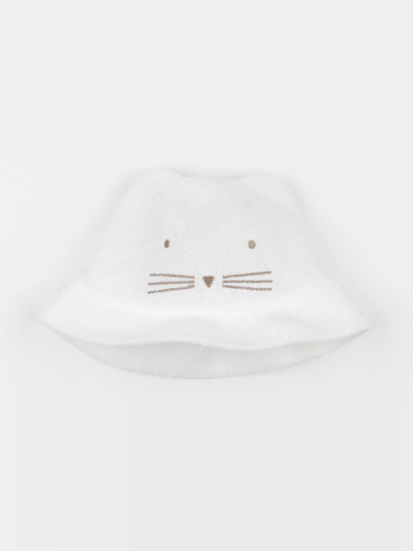 Zara - chapeau blanc - 24/36 mois