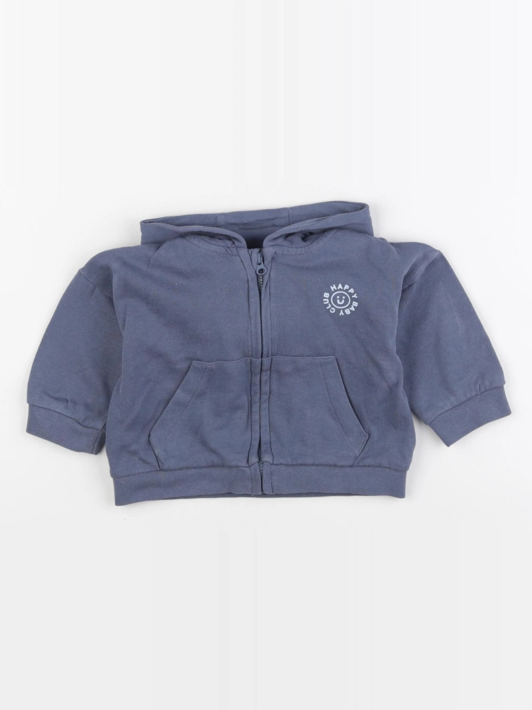 Vertbaudet - sweat bleu - 9 mois