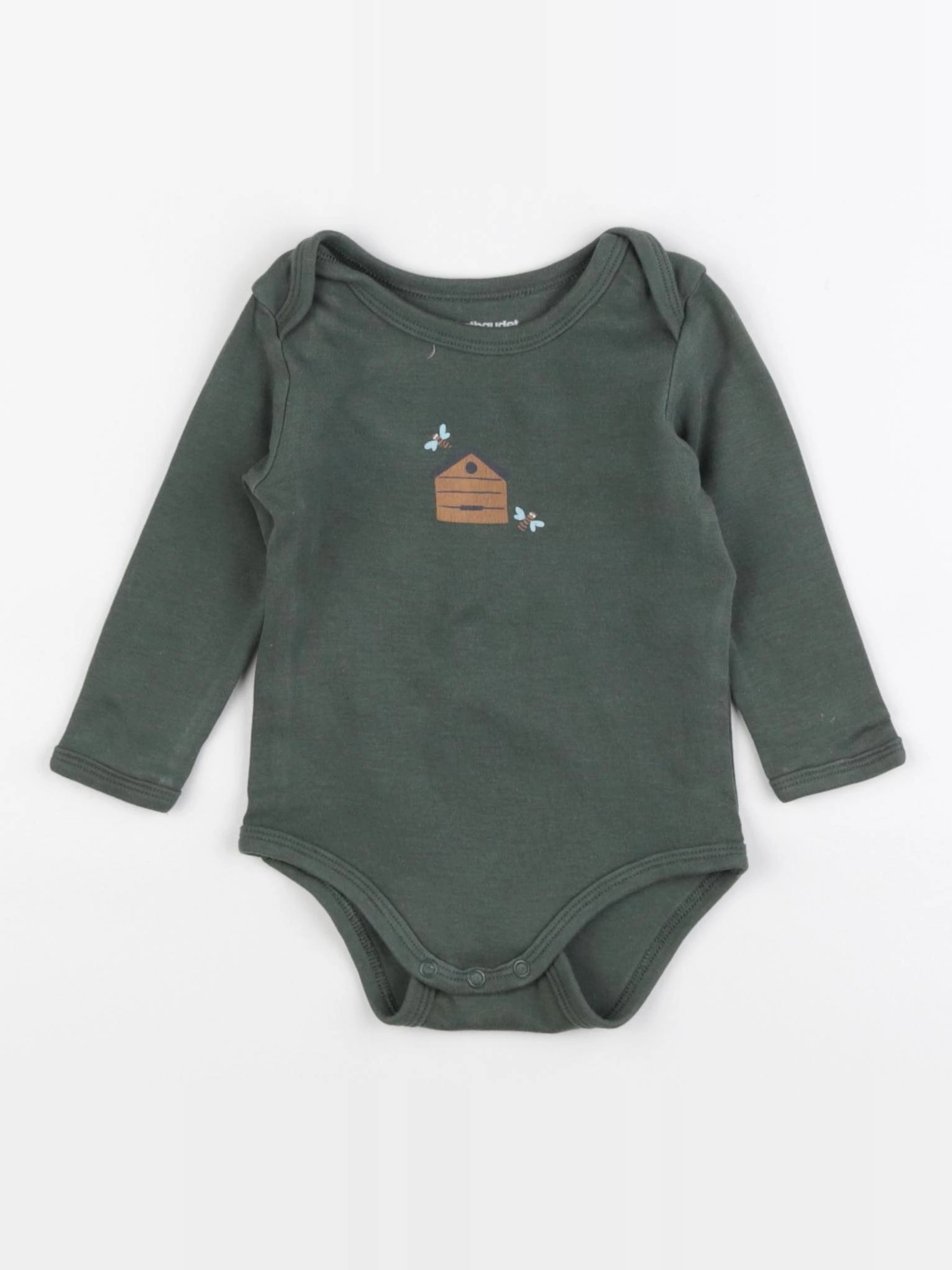 Vertbaudet - body vert - 9 mois