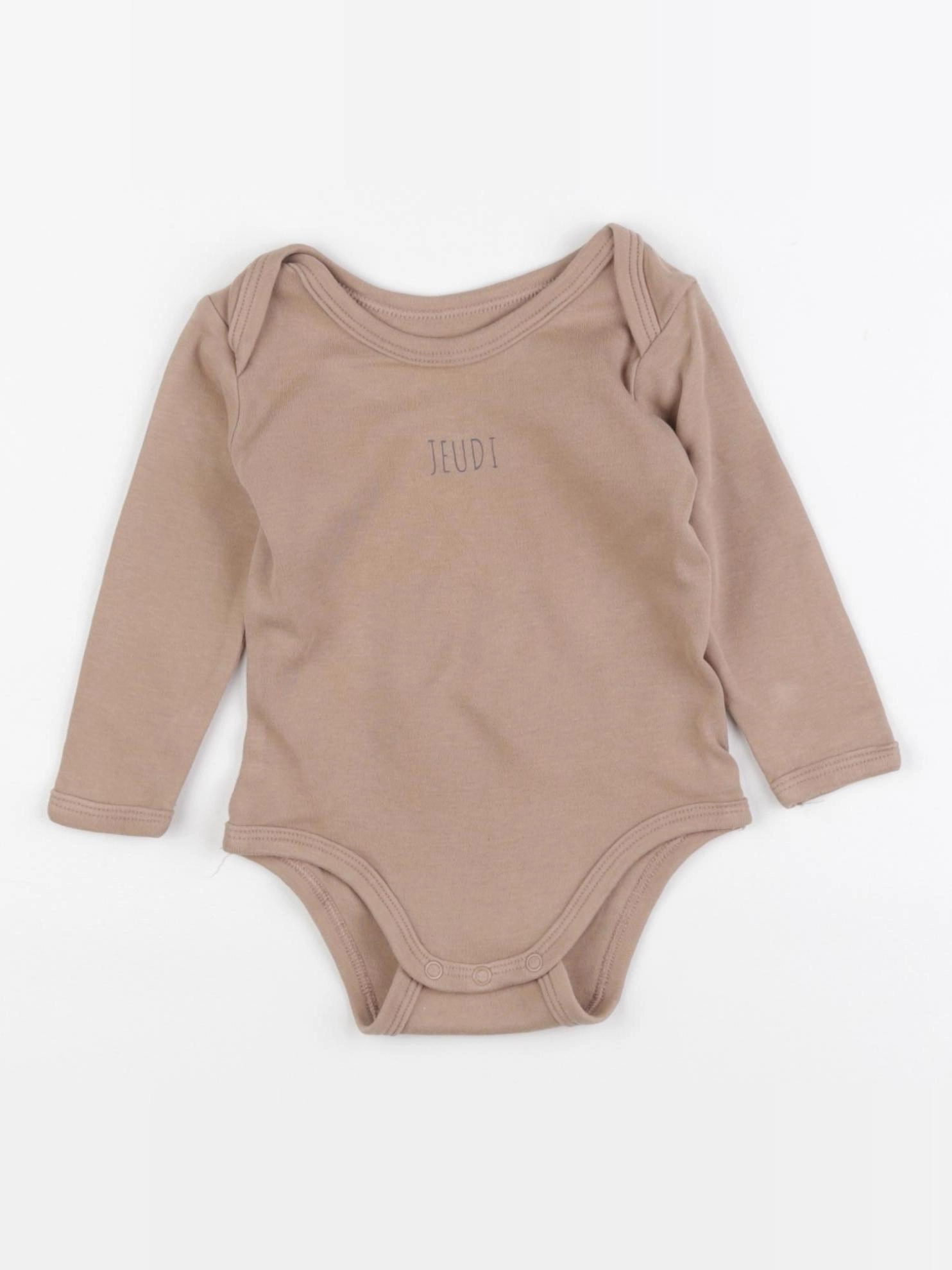 Vertbaudet - body marron - 9 mois