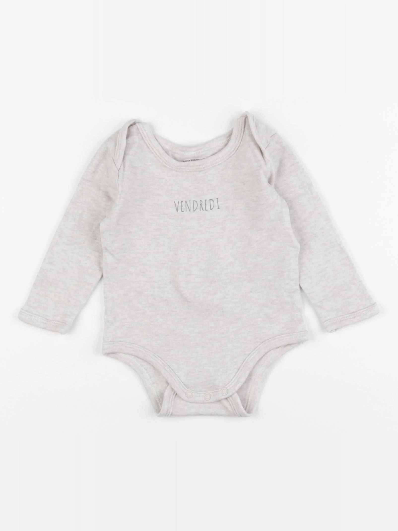 Vertbaudet - body beige - 9 mois