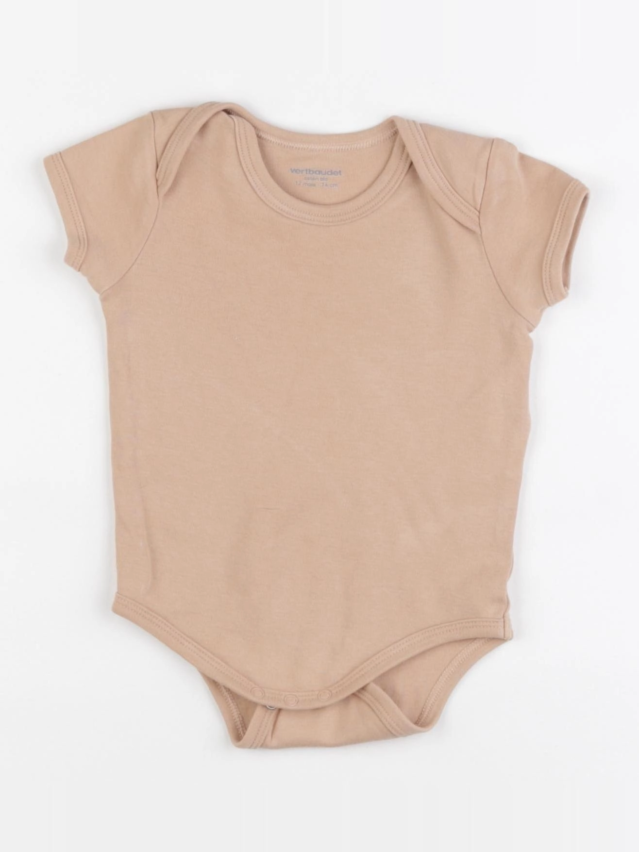 Vertbaudet - body rose - 12 mois