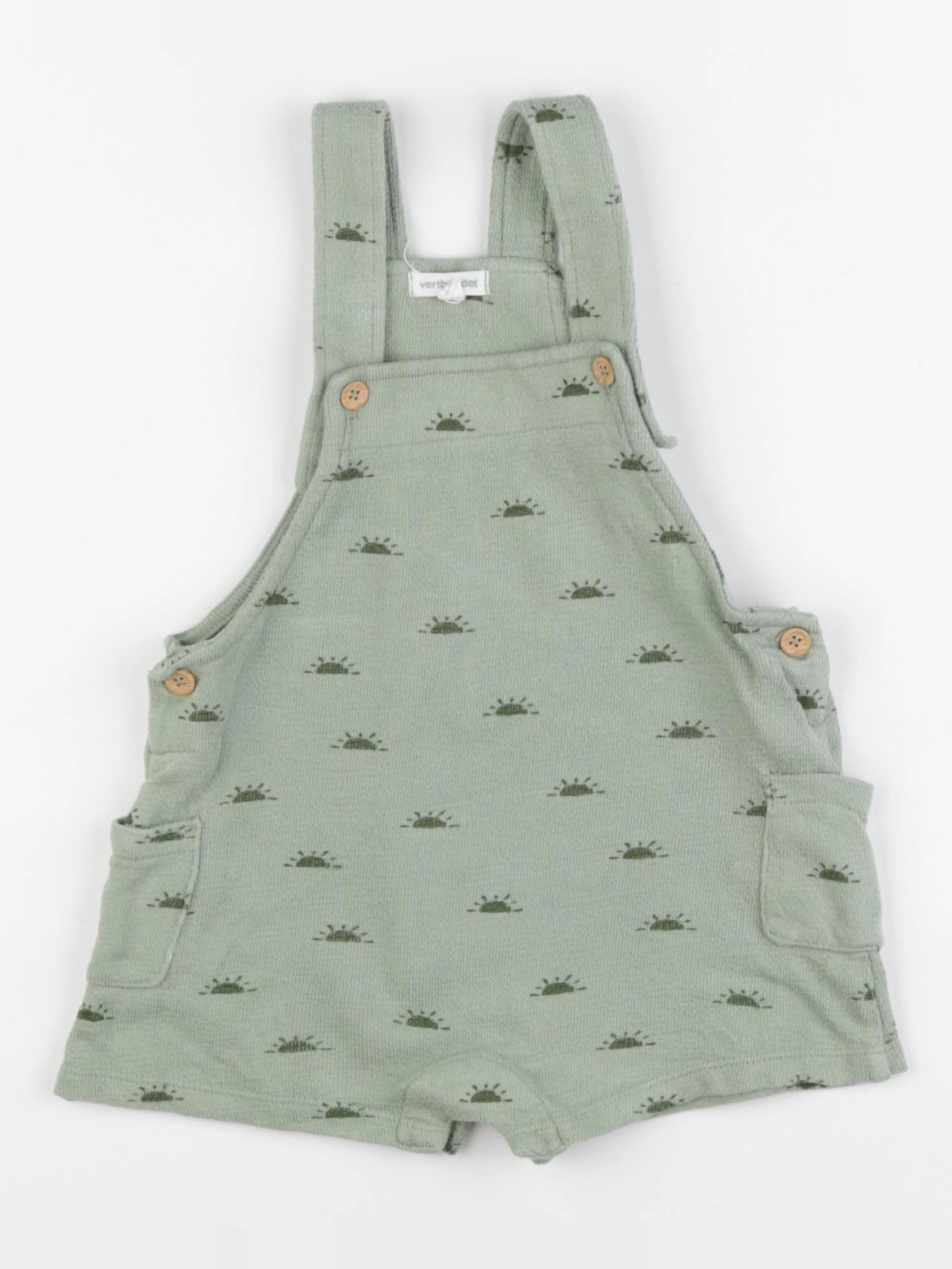 Vertbaudet - salopette vert - 18 mois