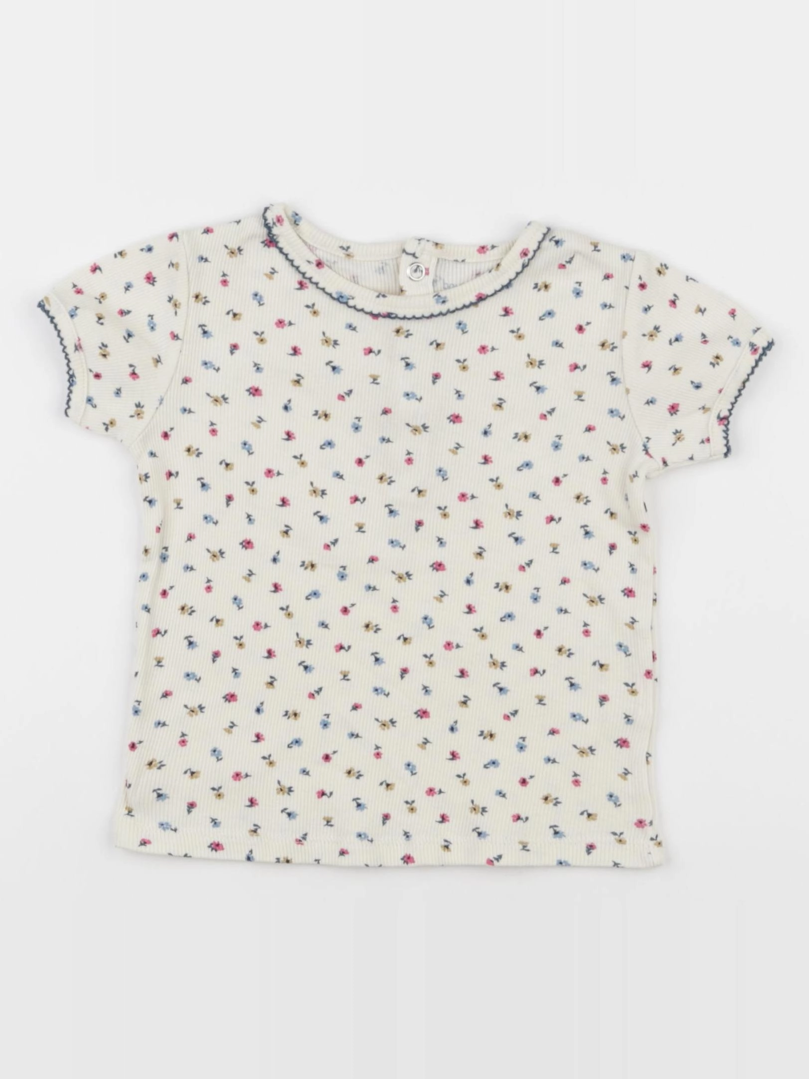 Boutchou - maillot de corps bleu, beige - 24 mois