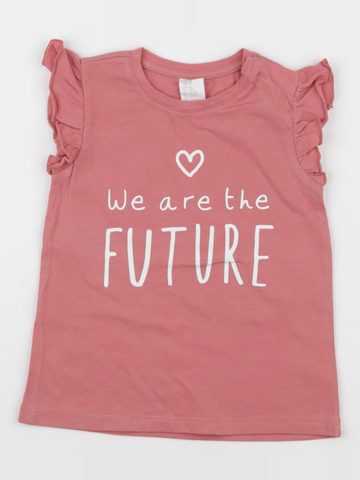 H&M - tee-shirt rose - 12/18 mois