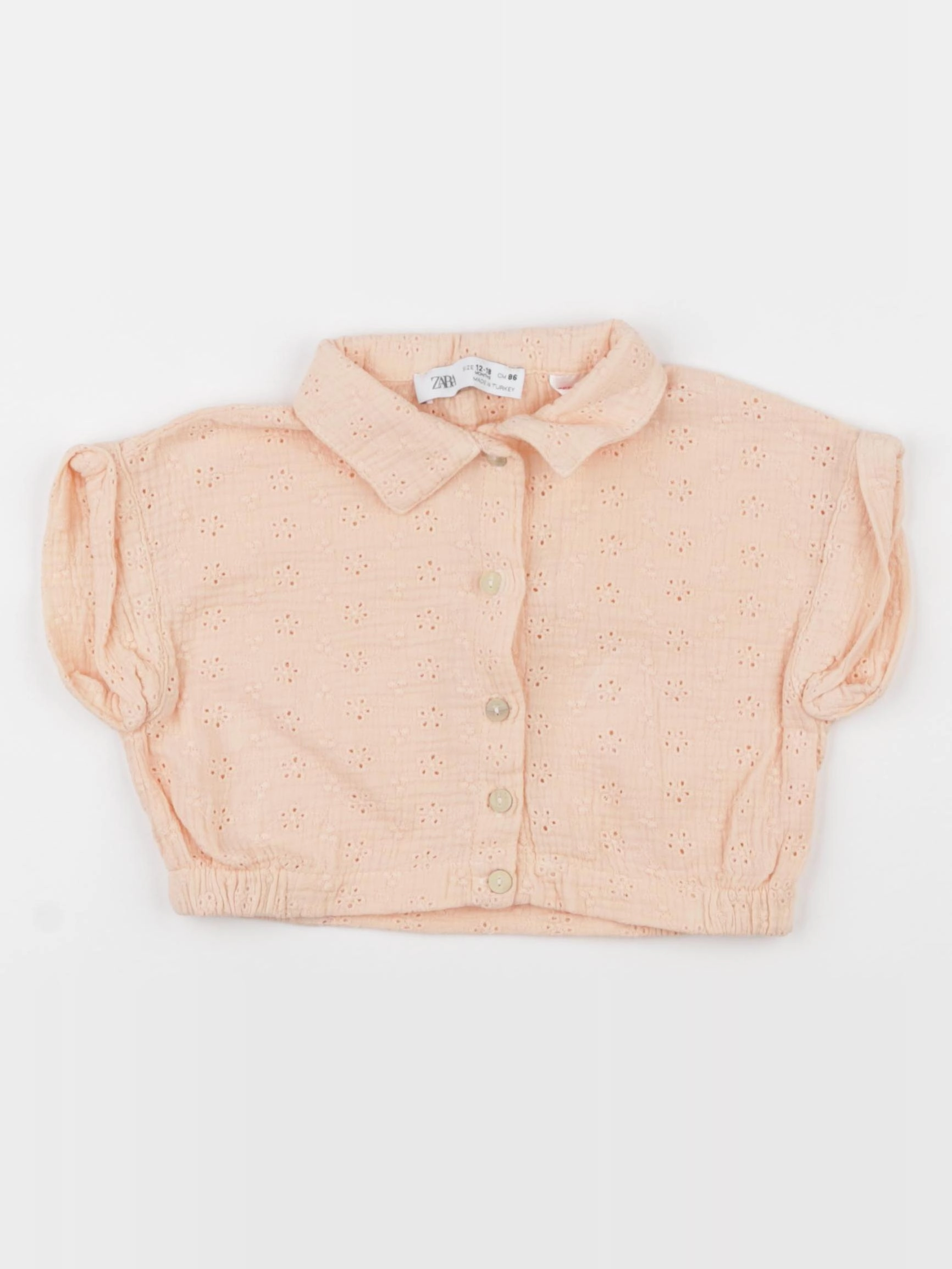 Zara - blouse rose - 12/18 mois