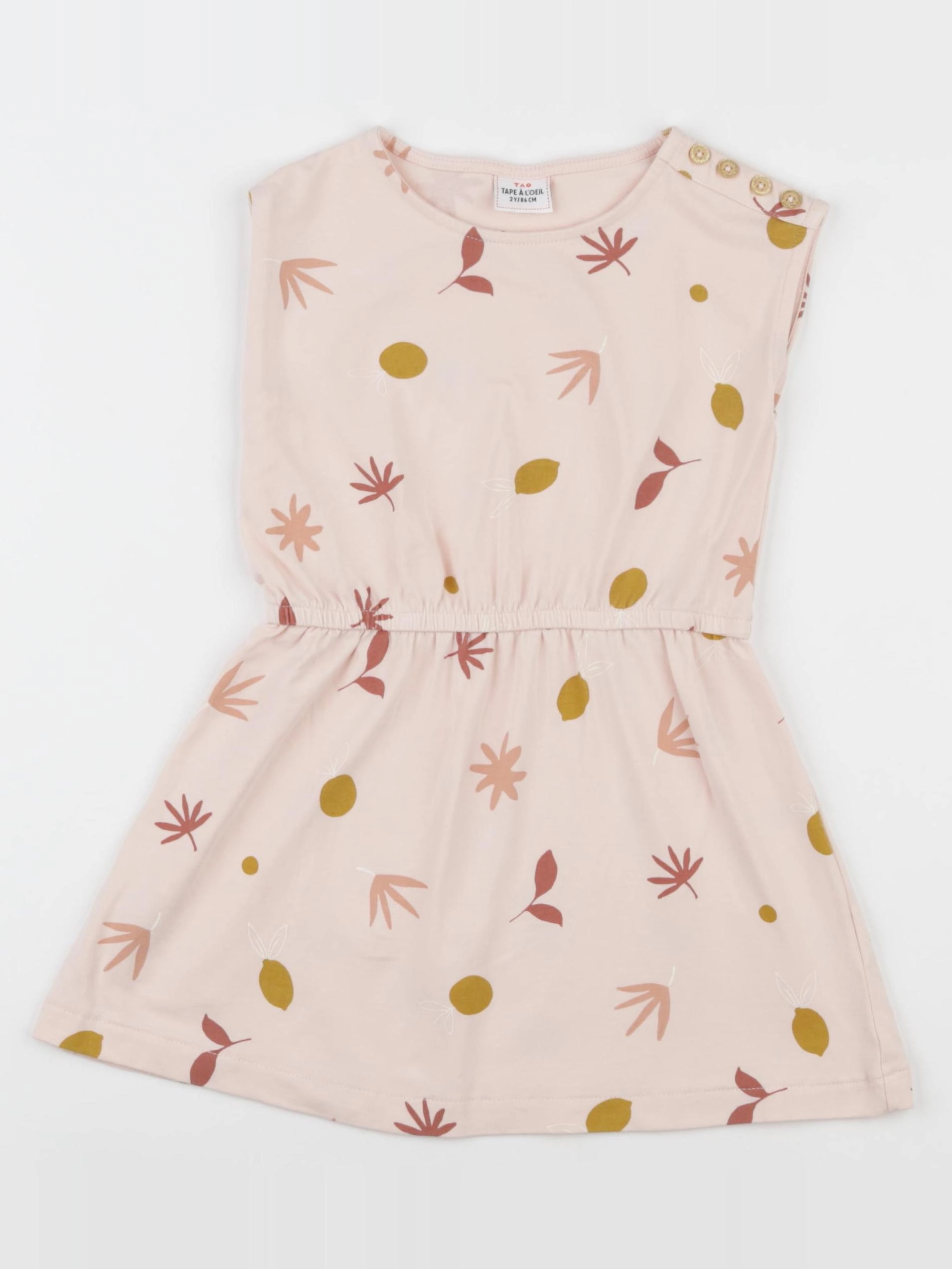 Tape à l'oeil - robe rose - 2 ans