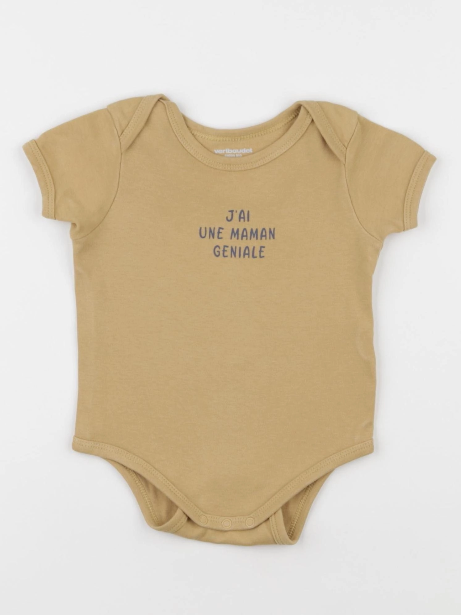 Vertbaudet - body marron - 12 mois