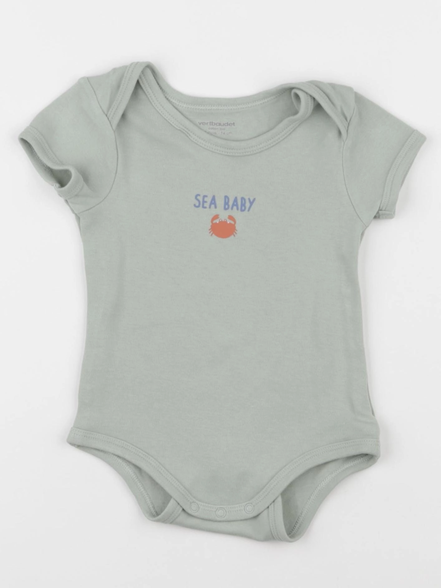 Vertbaudet - body vert - 12 mois