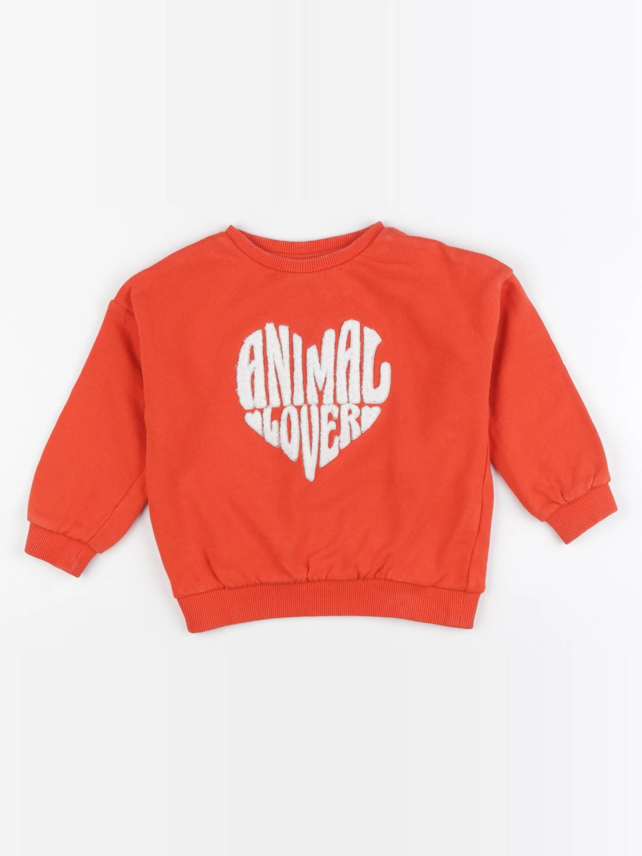 Tape à l'oeil - sweat orange - 2/3 ans