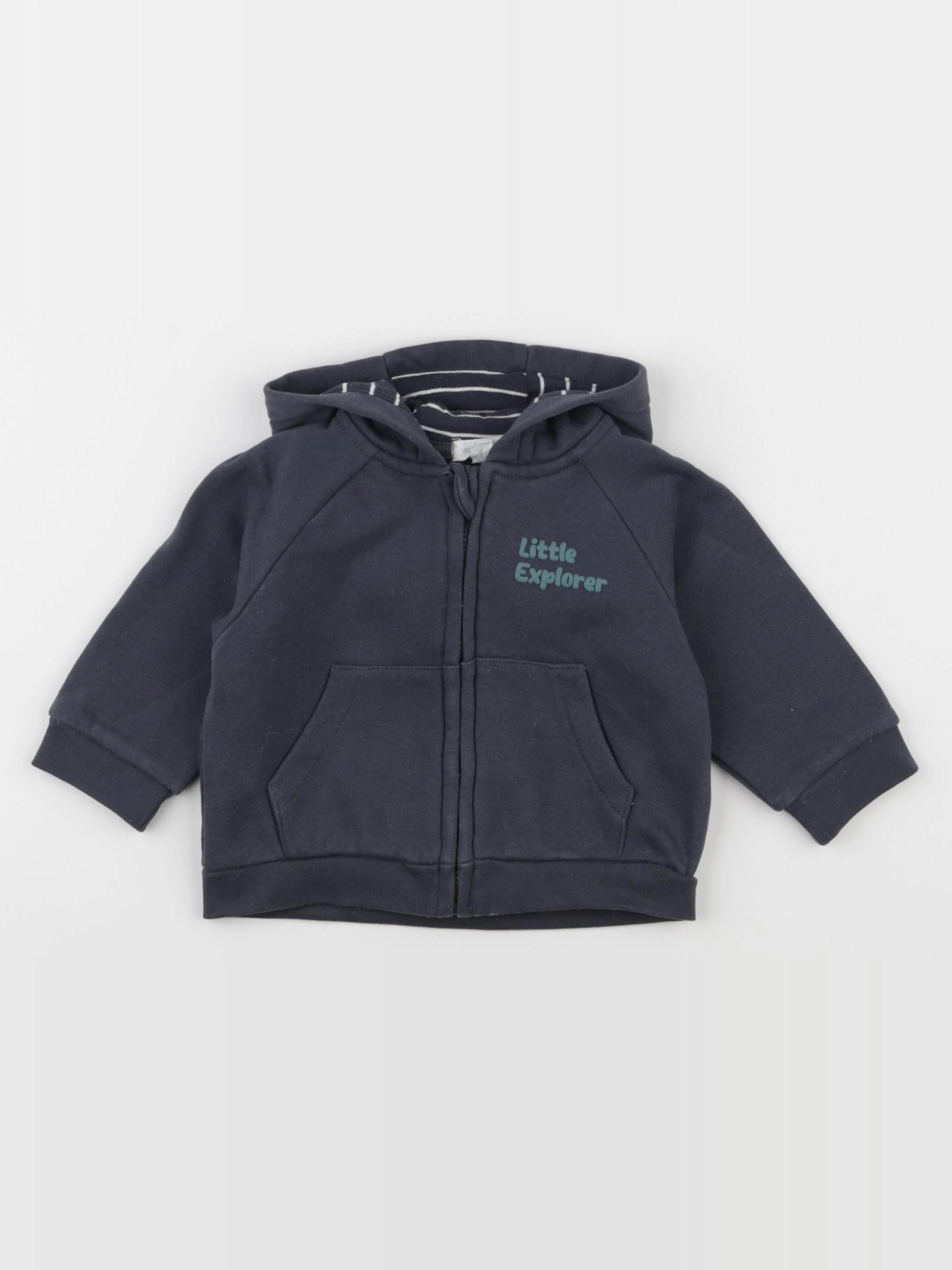 Vertbaudet - sweat bleu - 9 mois