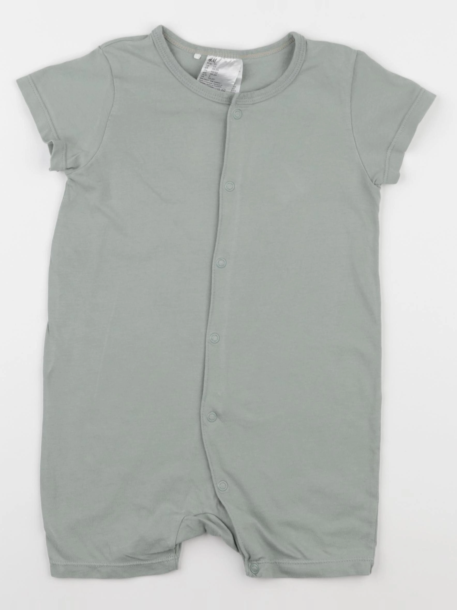 H&M - pyjama coton vert - 18/24 mois