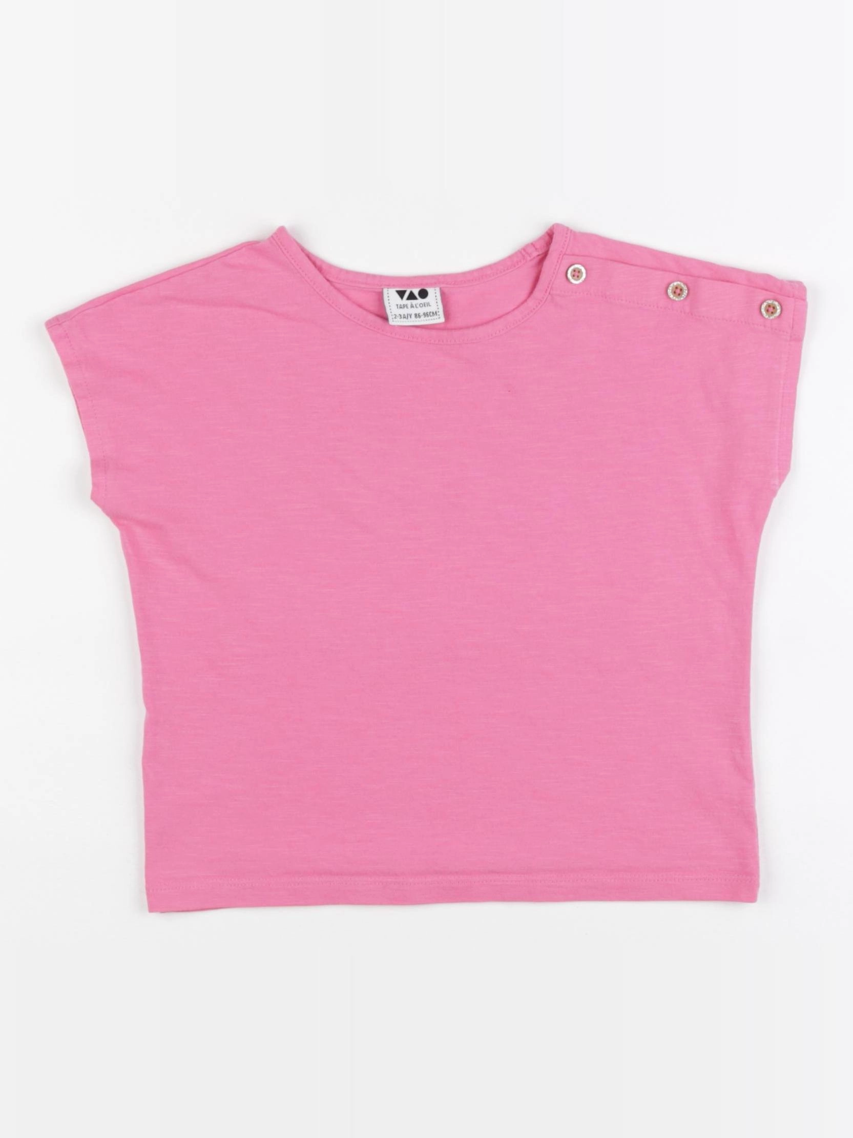 Tape à l'oeil - tee-shirt rose - 2/3 ans